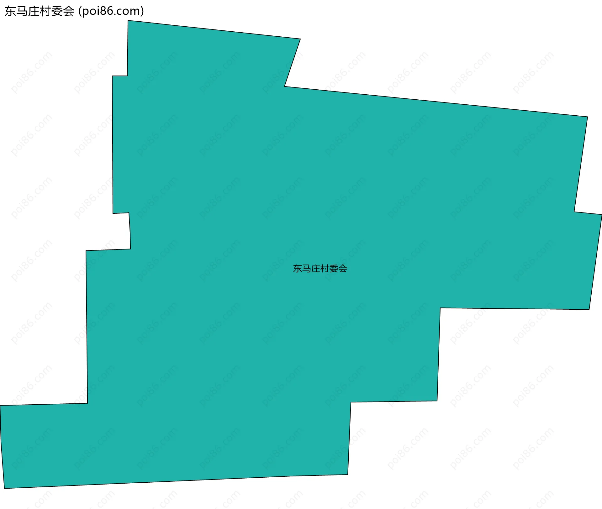 东马庄村委会边界地图