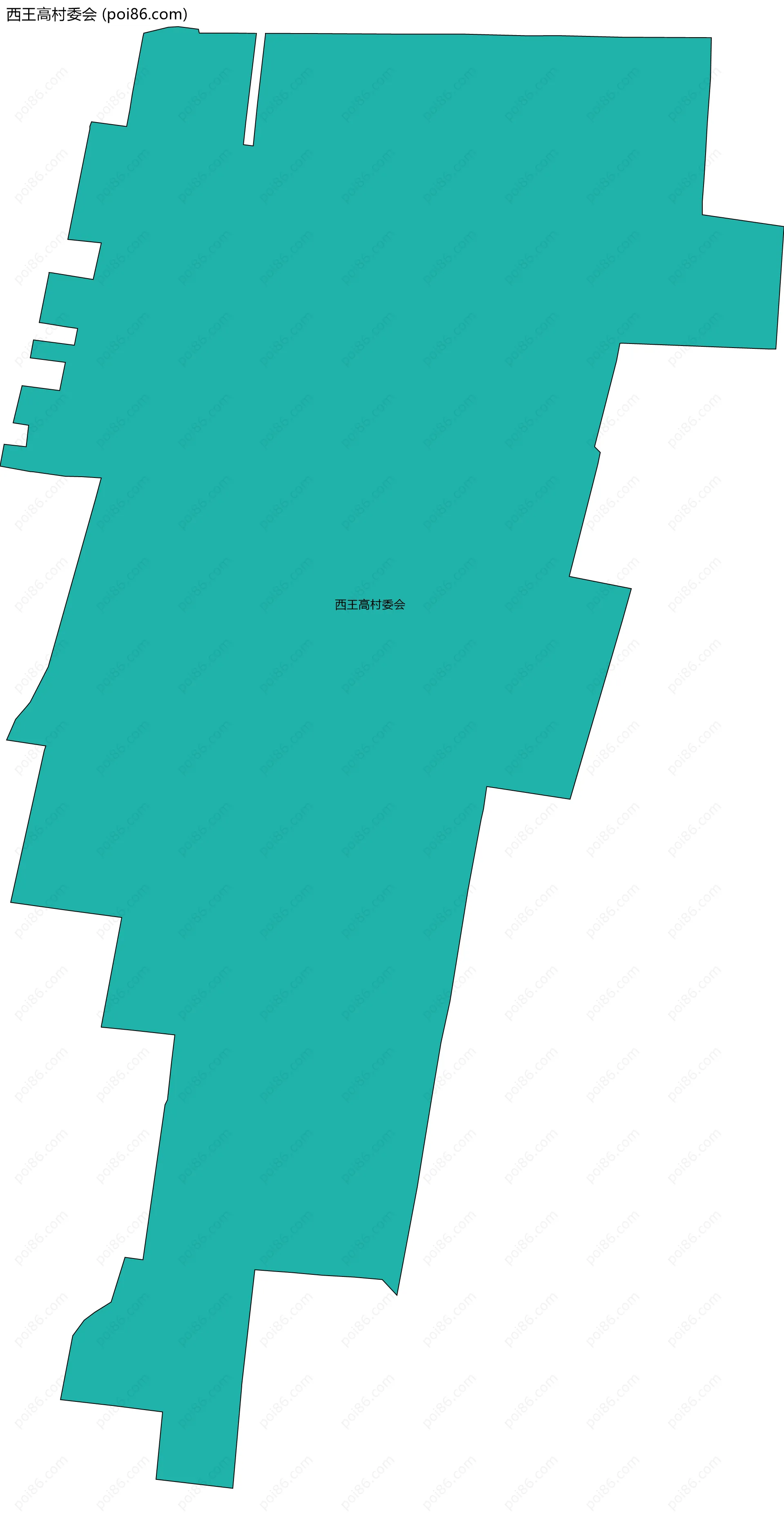 西王高村委会边界地图