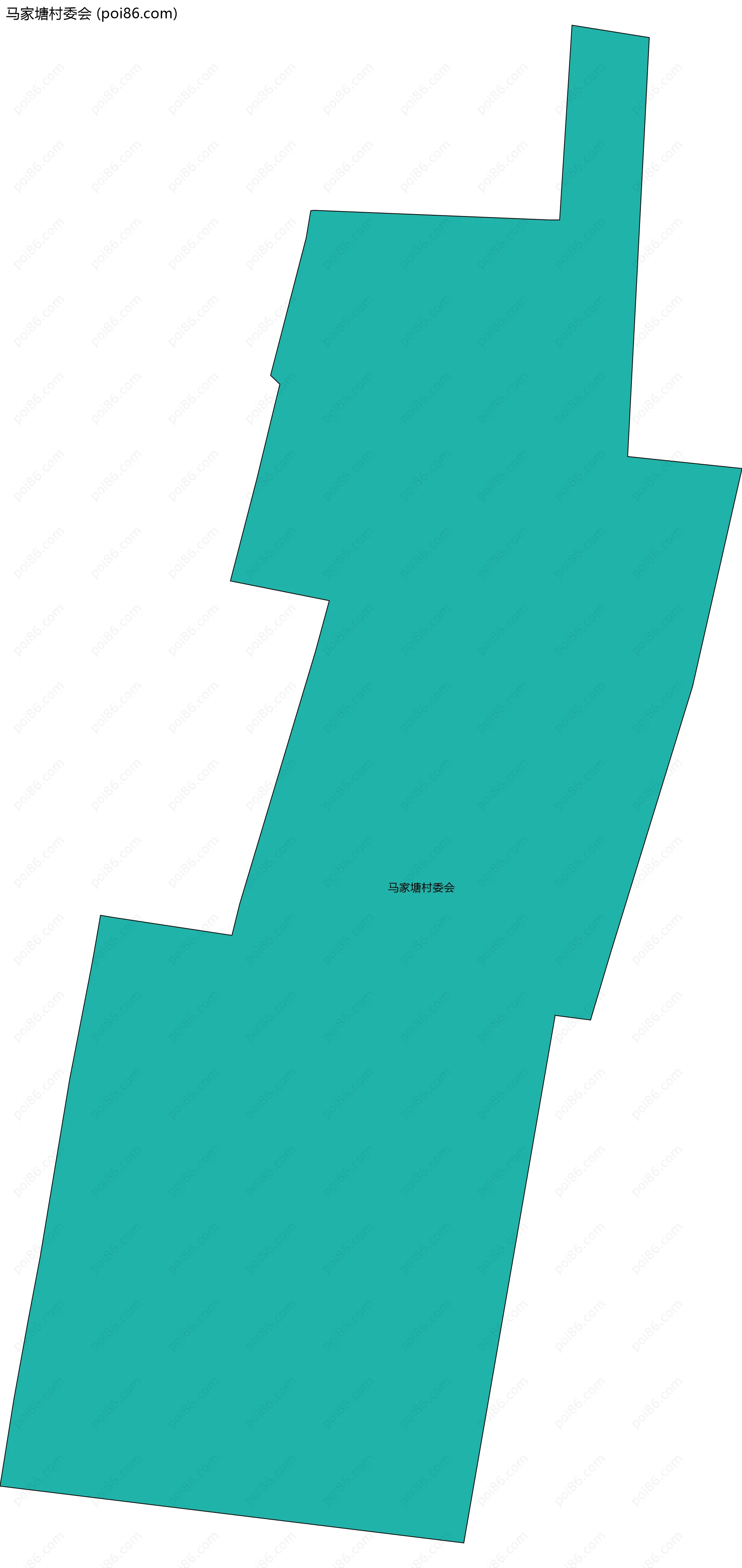 马家塘村委会边界地图