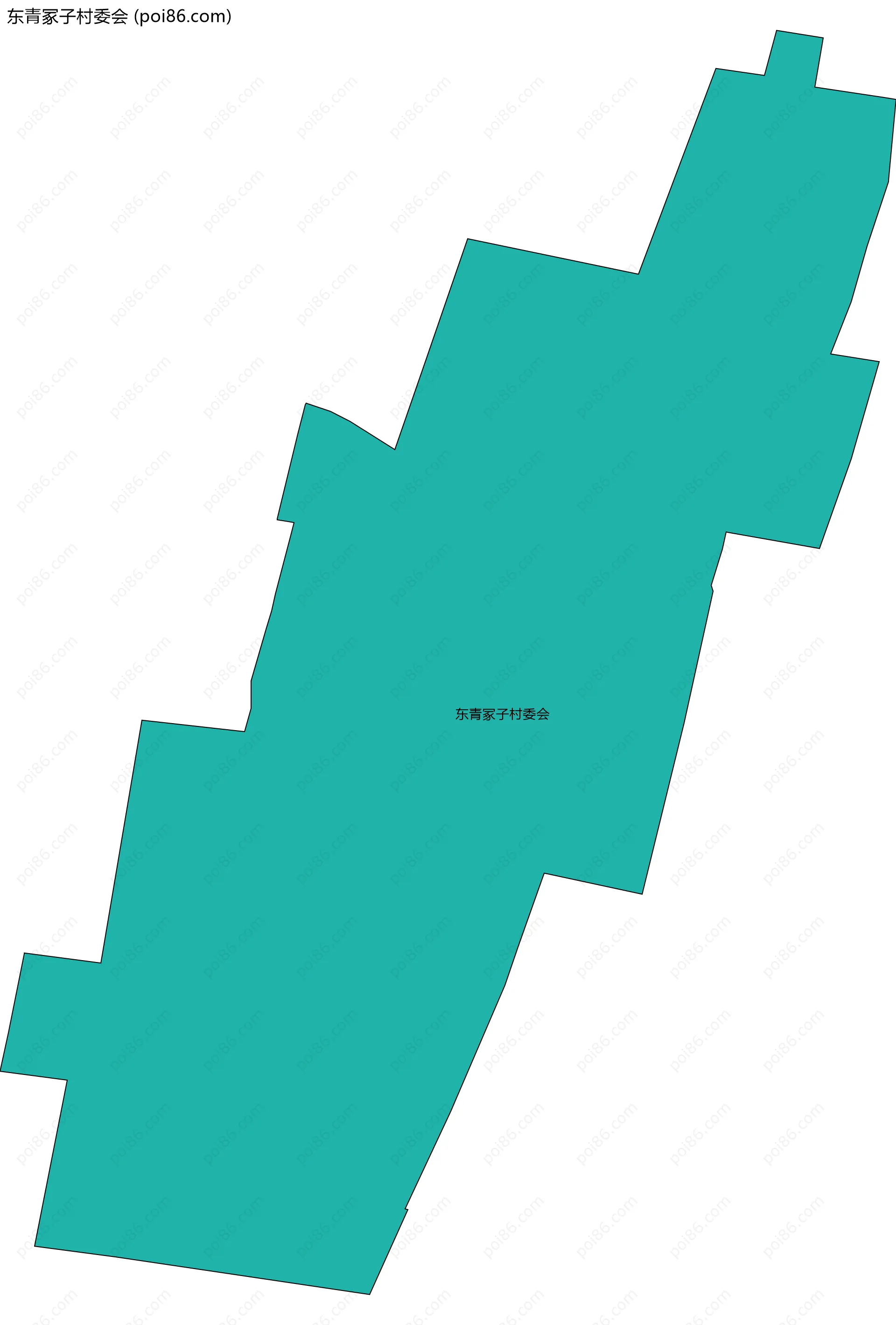 东青冢子村委会边界地图