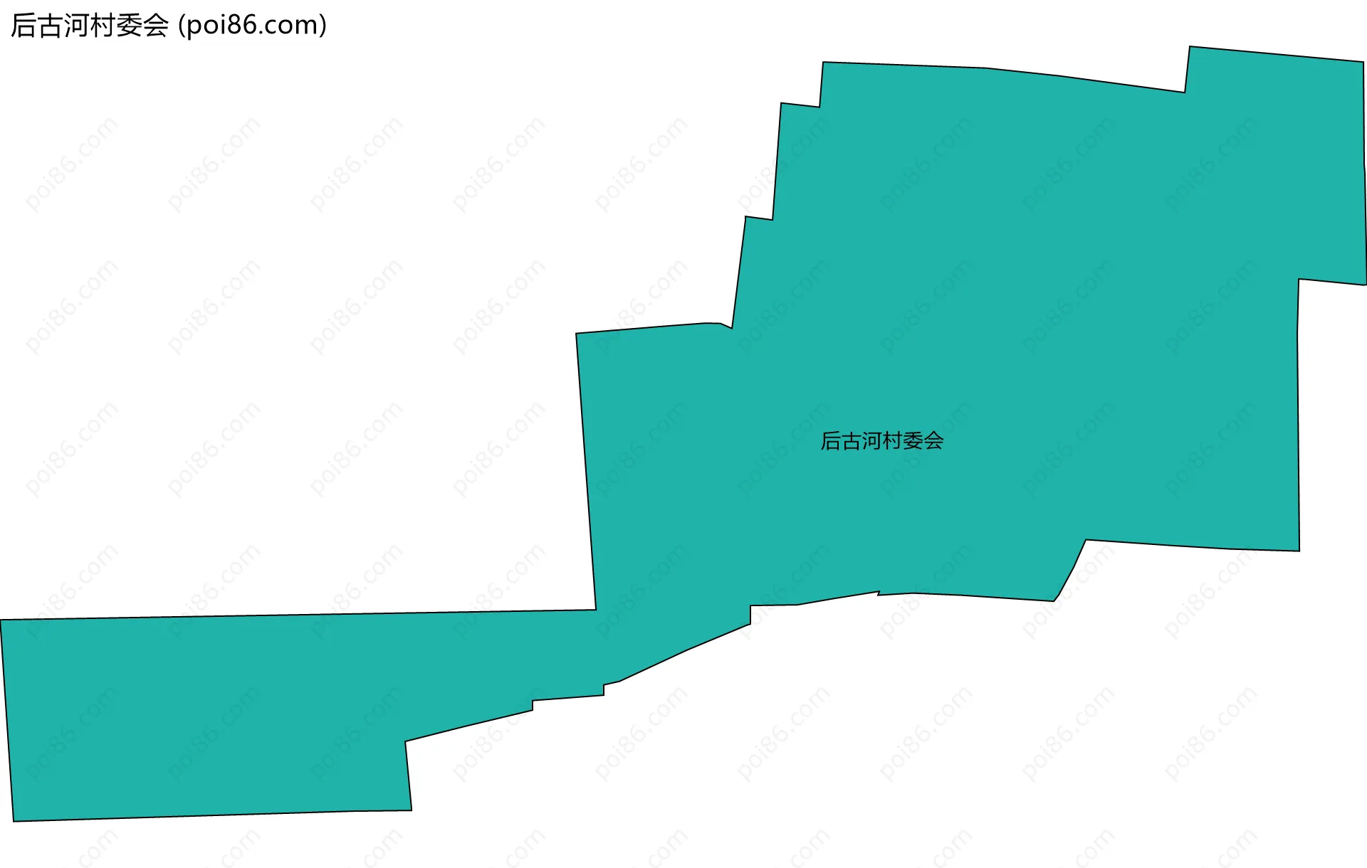 后古河村委会边界地图