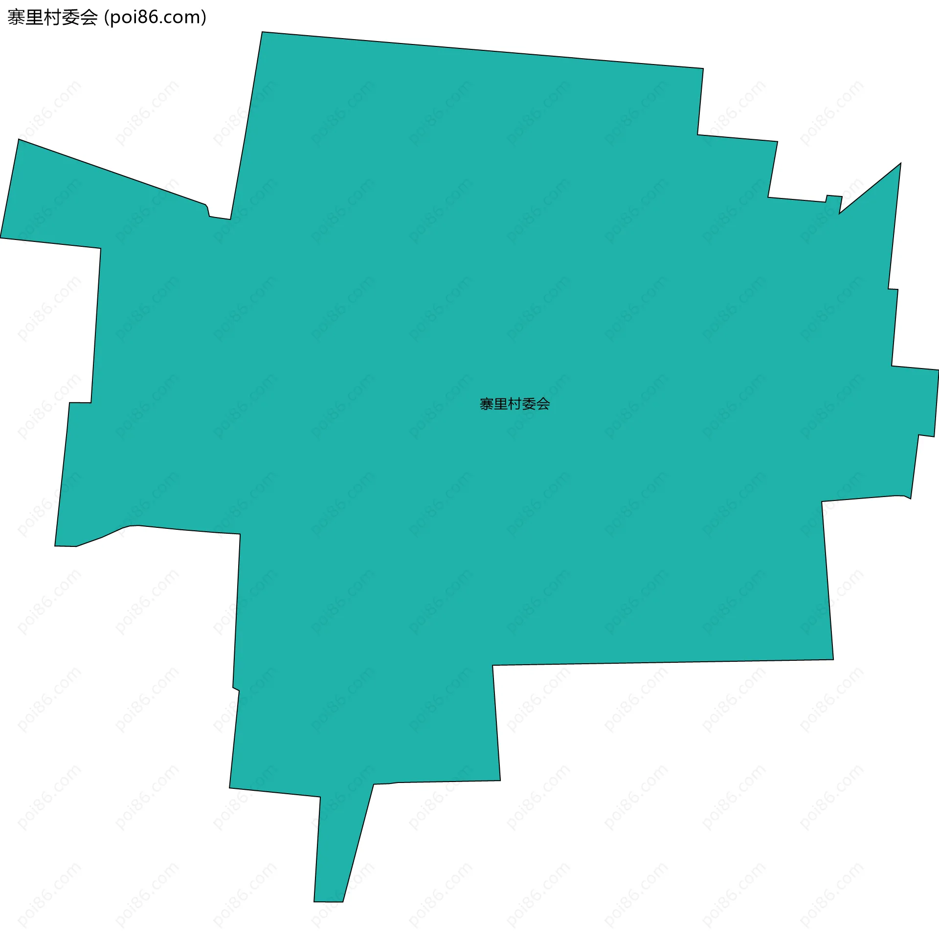 寨里村委会边界地图