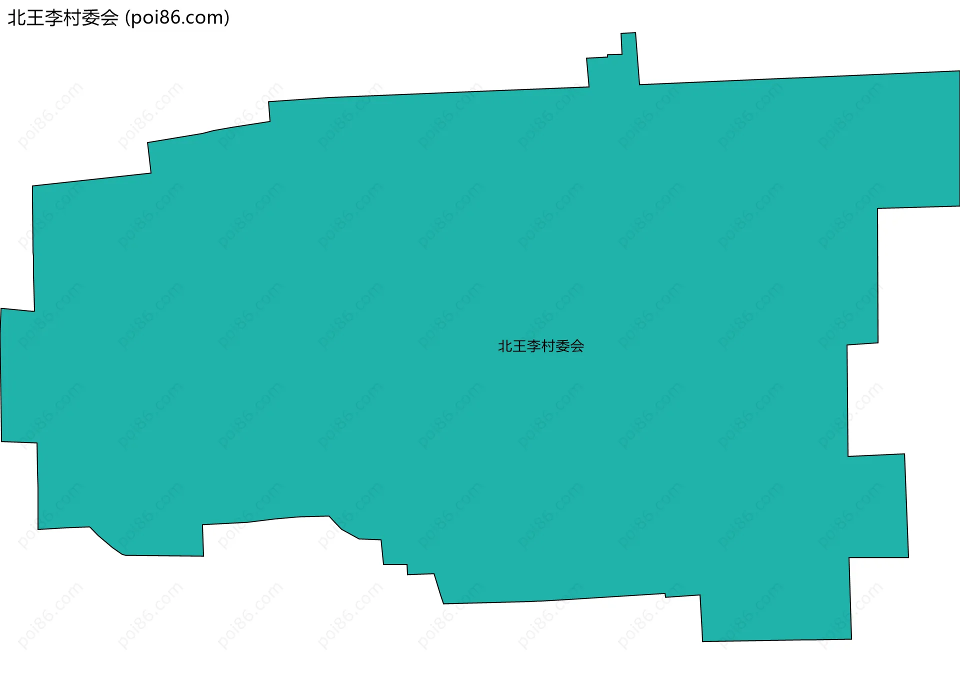北王李村委会边界地图