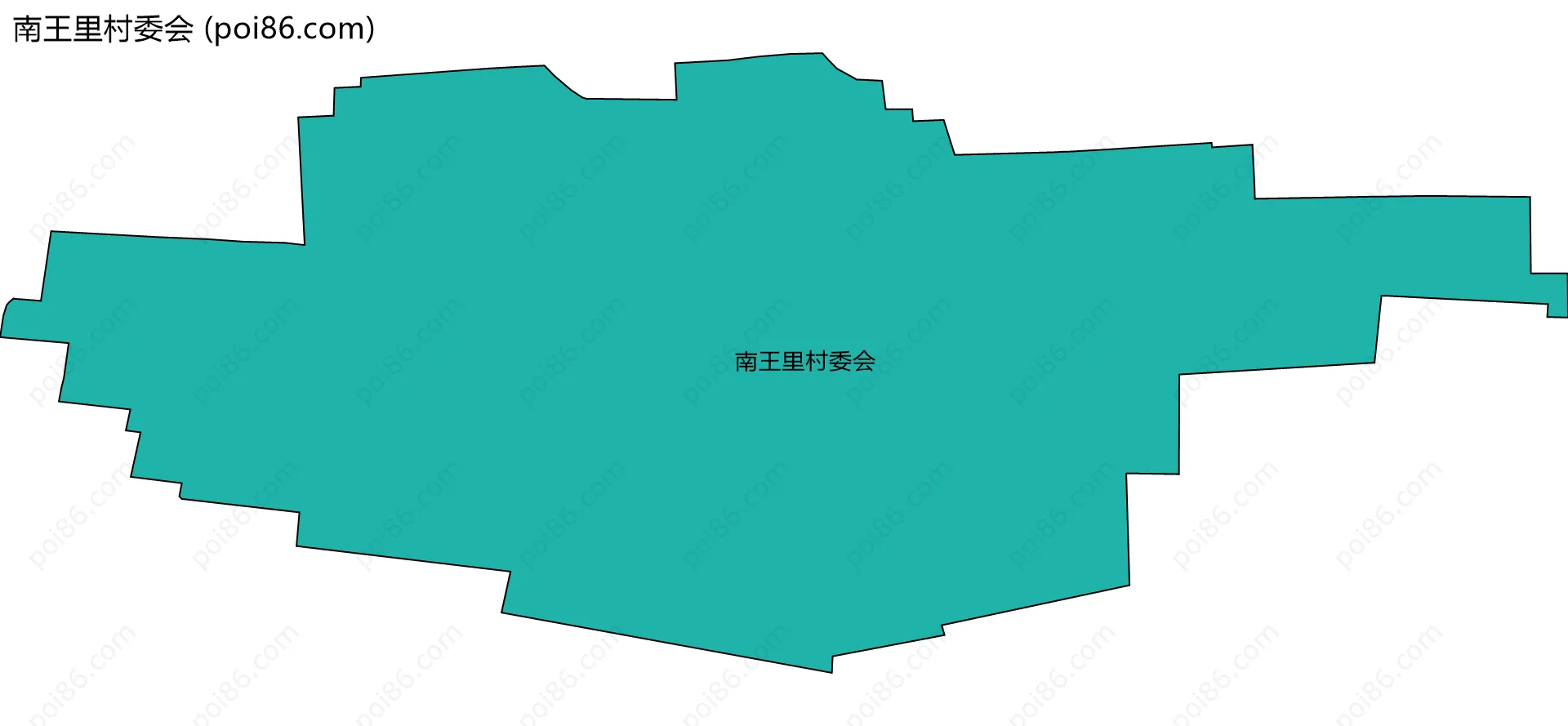 南王里村委会边界地图