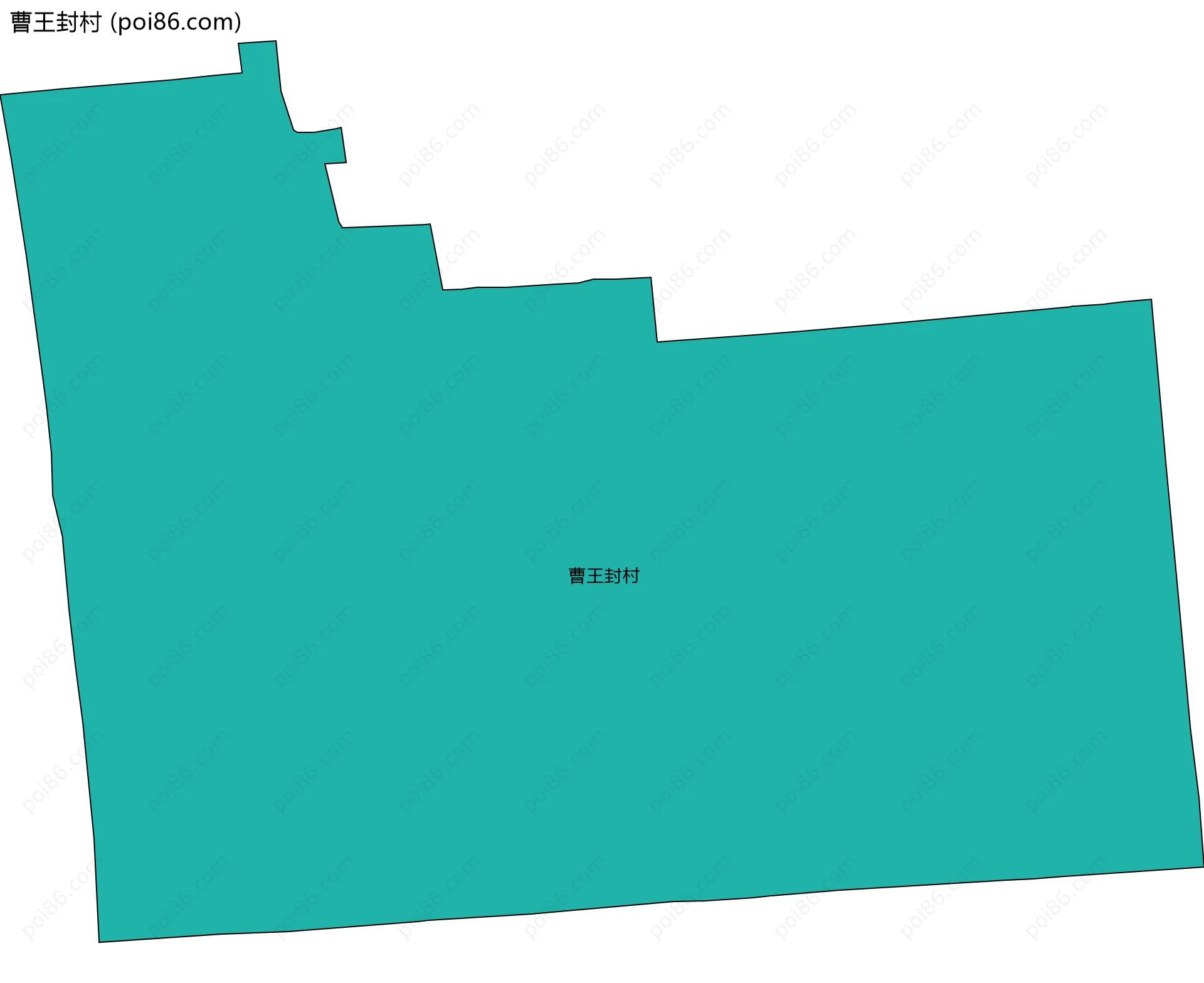 曹王封村边界地图