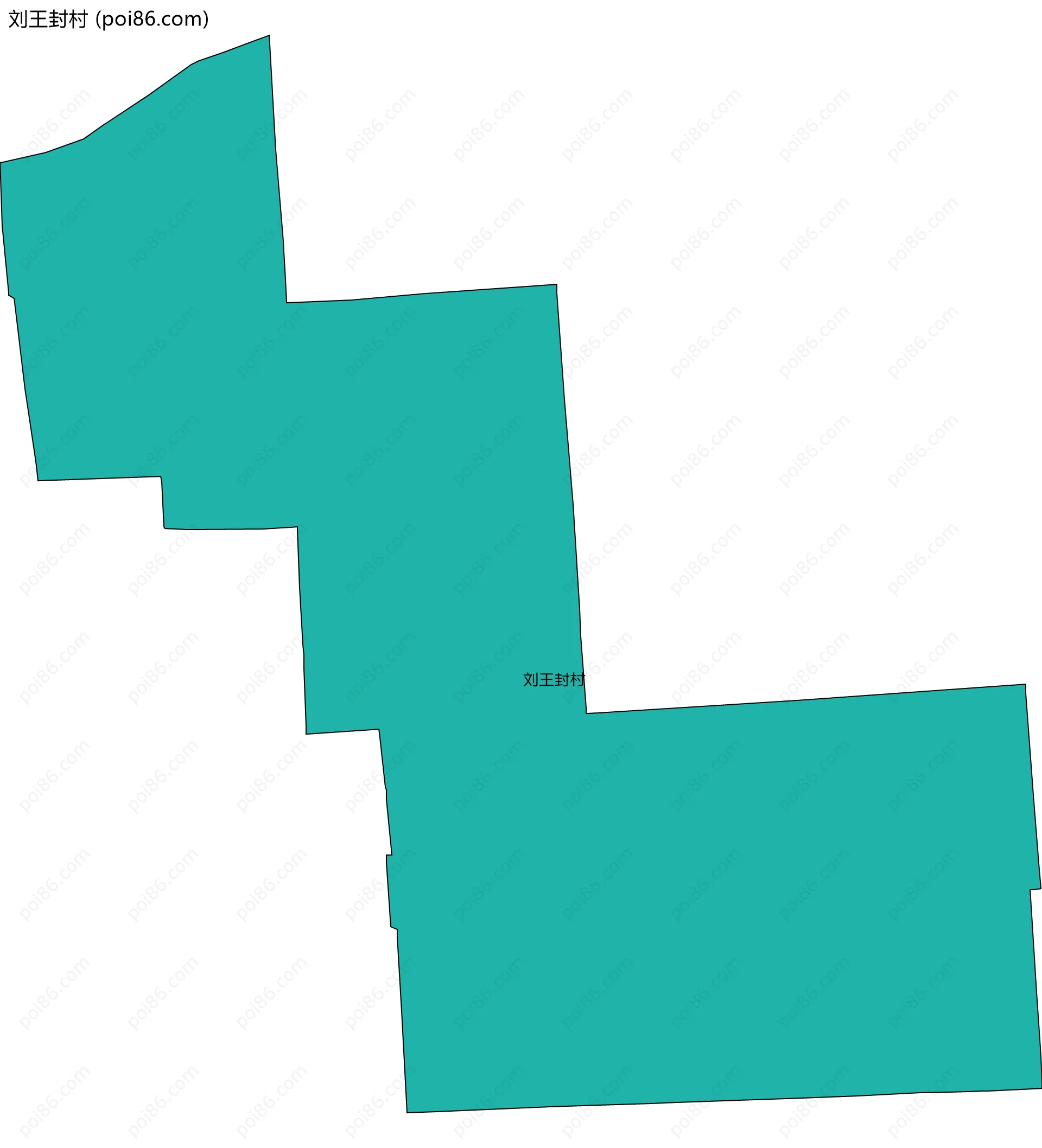 刘王封村边界地图