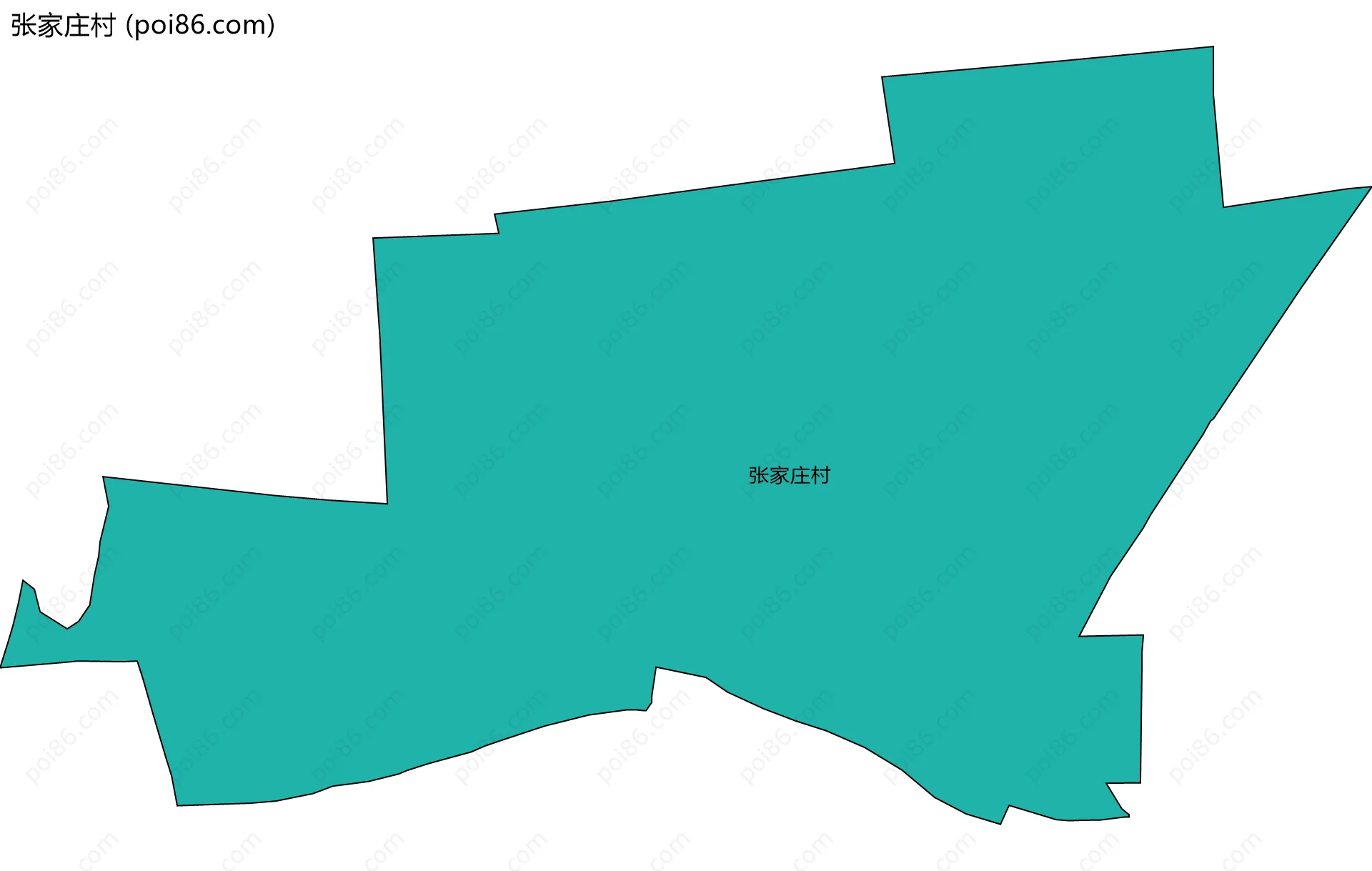 张家庄村边界地图