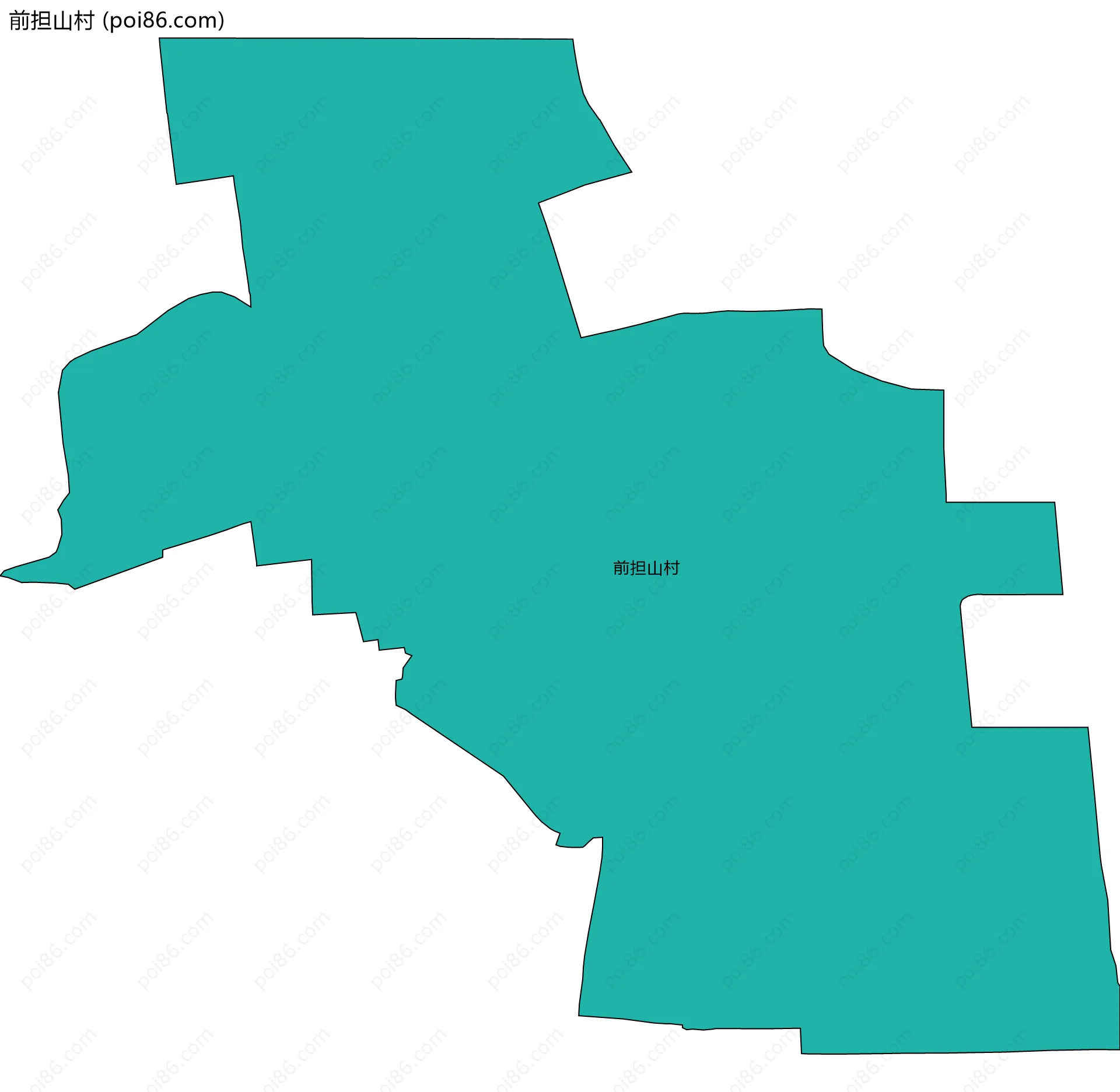 前担山村边界地图
