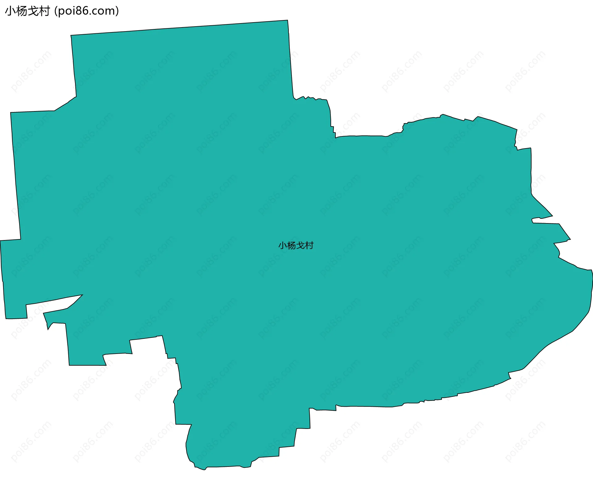 小杨戈村边界地图