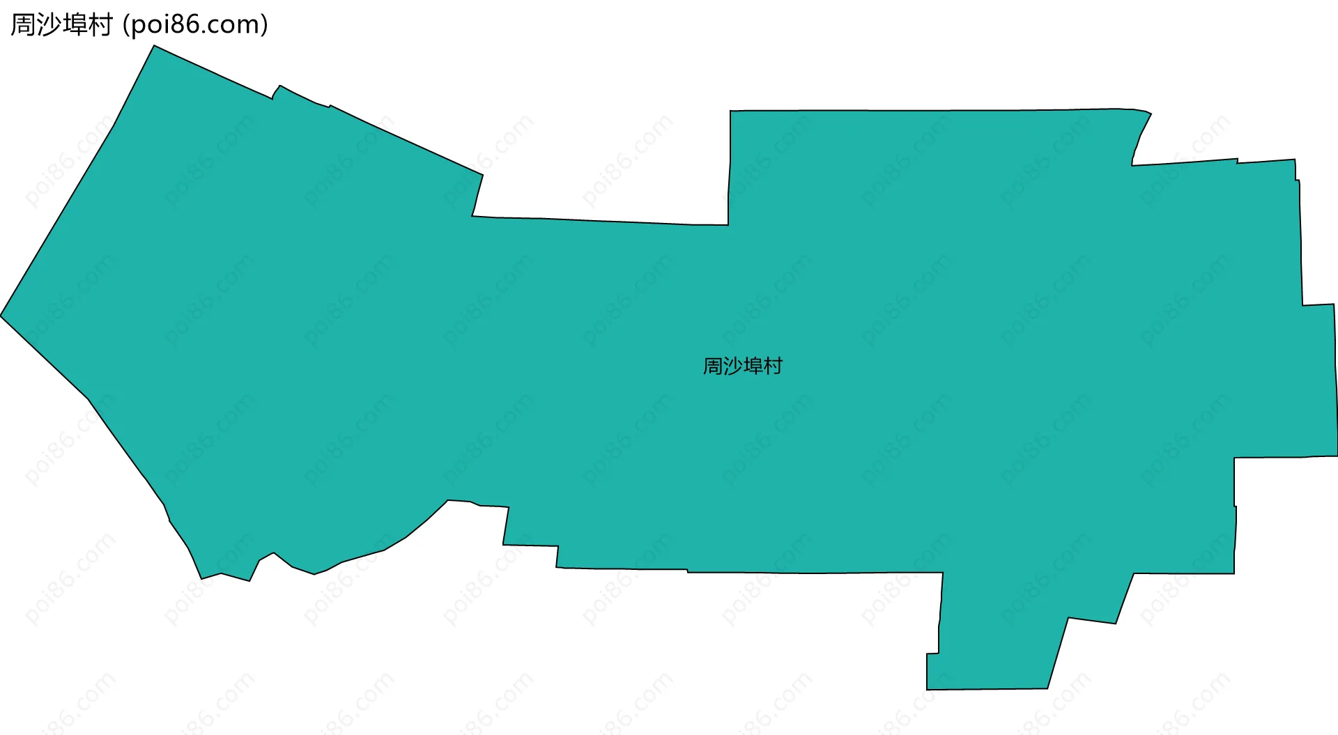 周沙埠村边界地图