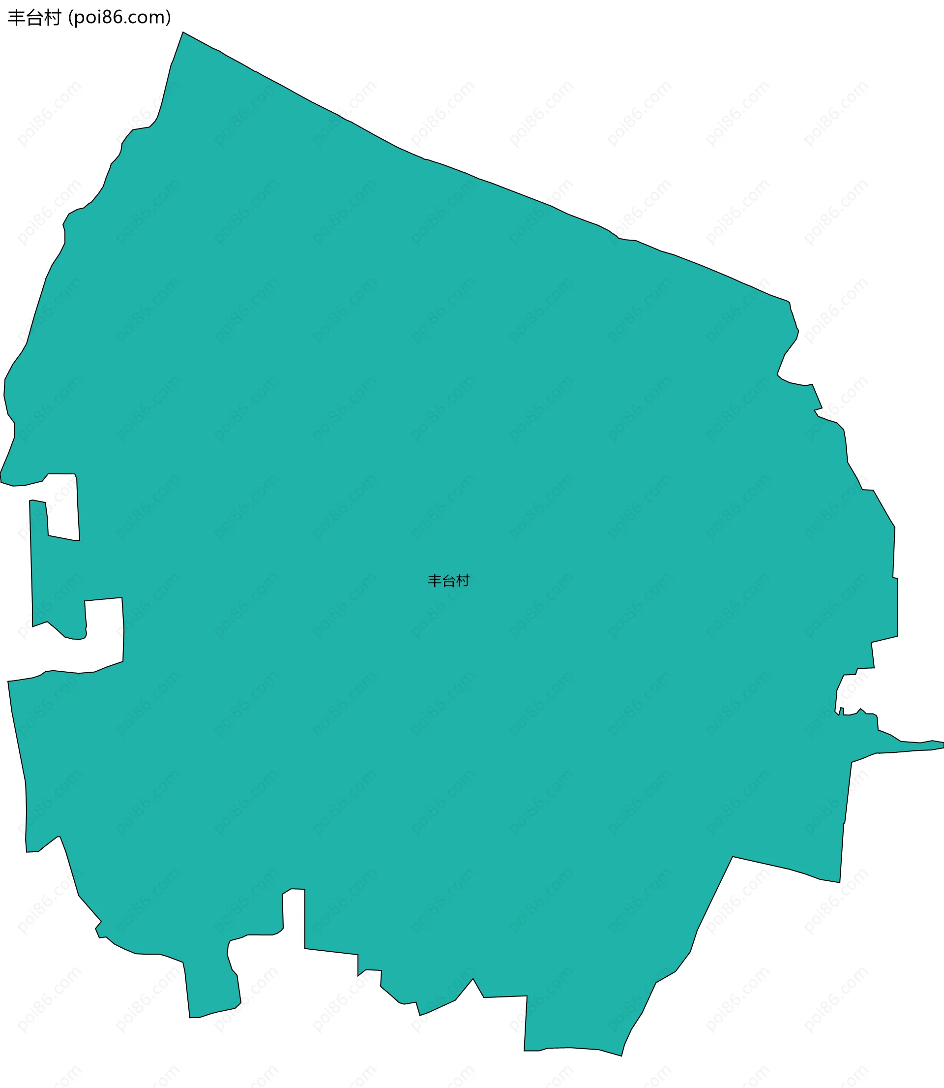 丰台村边界地图