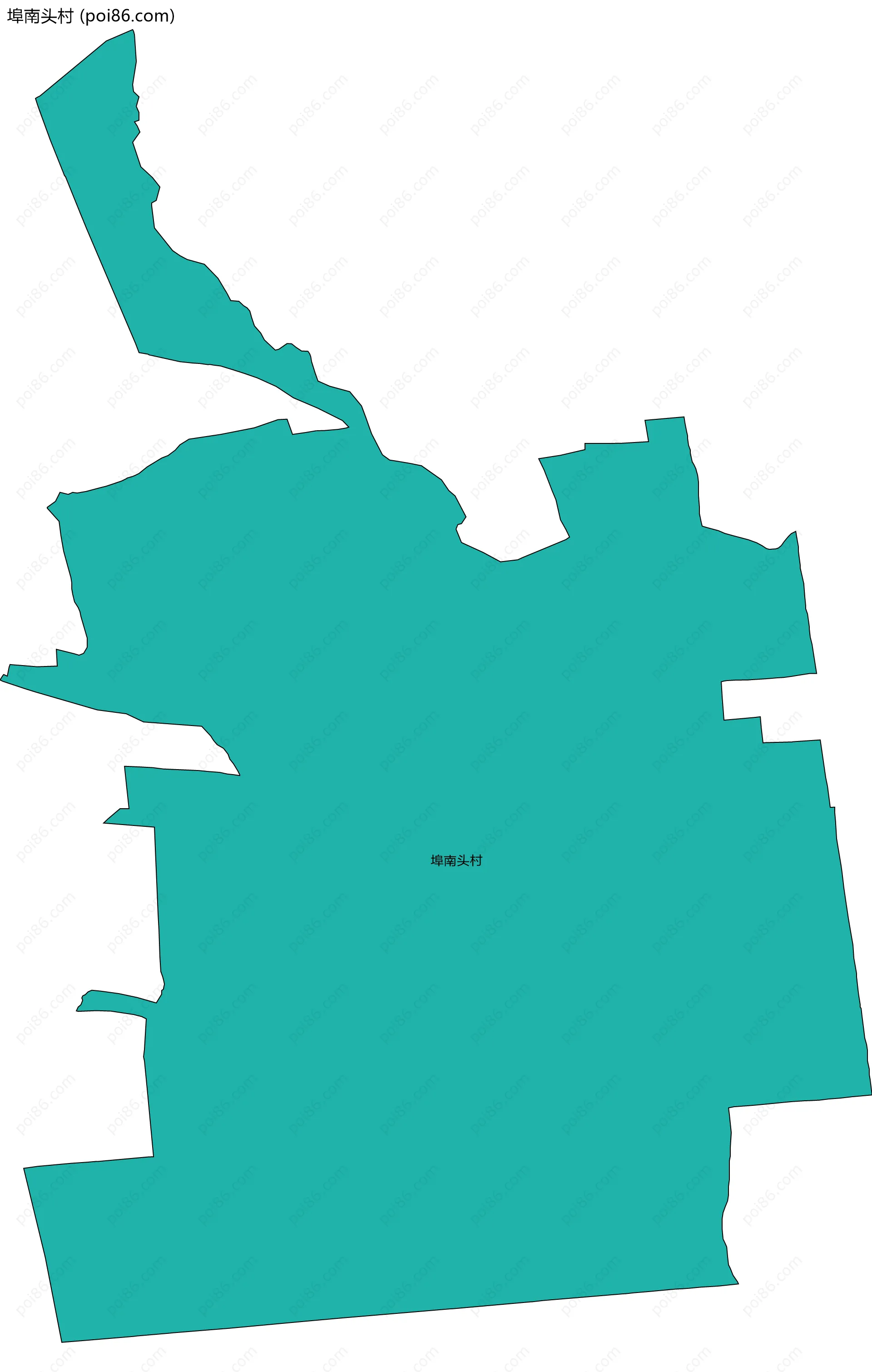 埠南头村边界地图