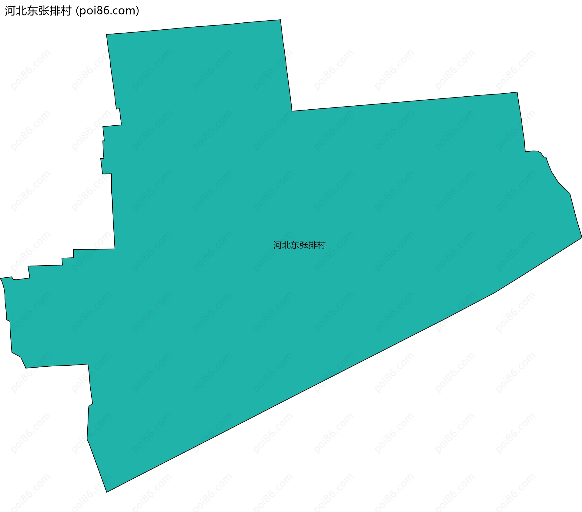 河北东张排村边界地图