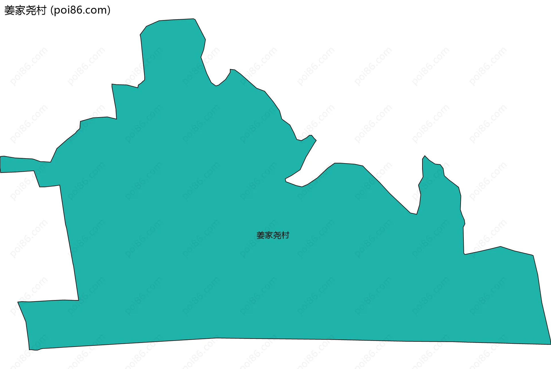 姜家尧村边界地图