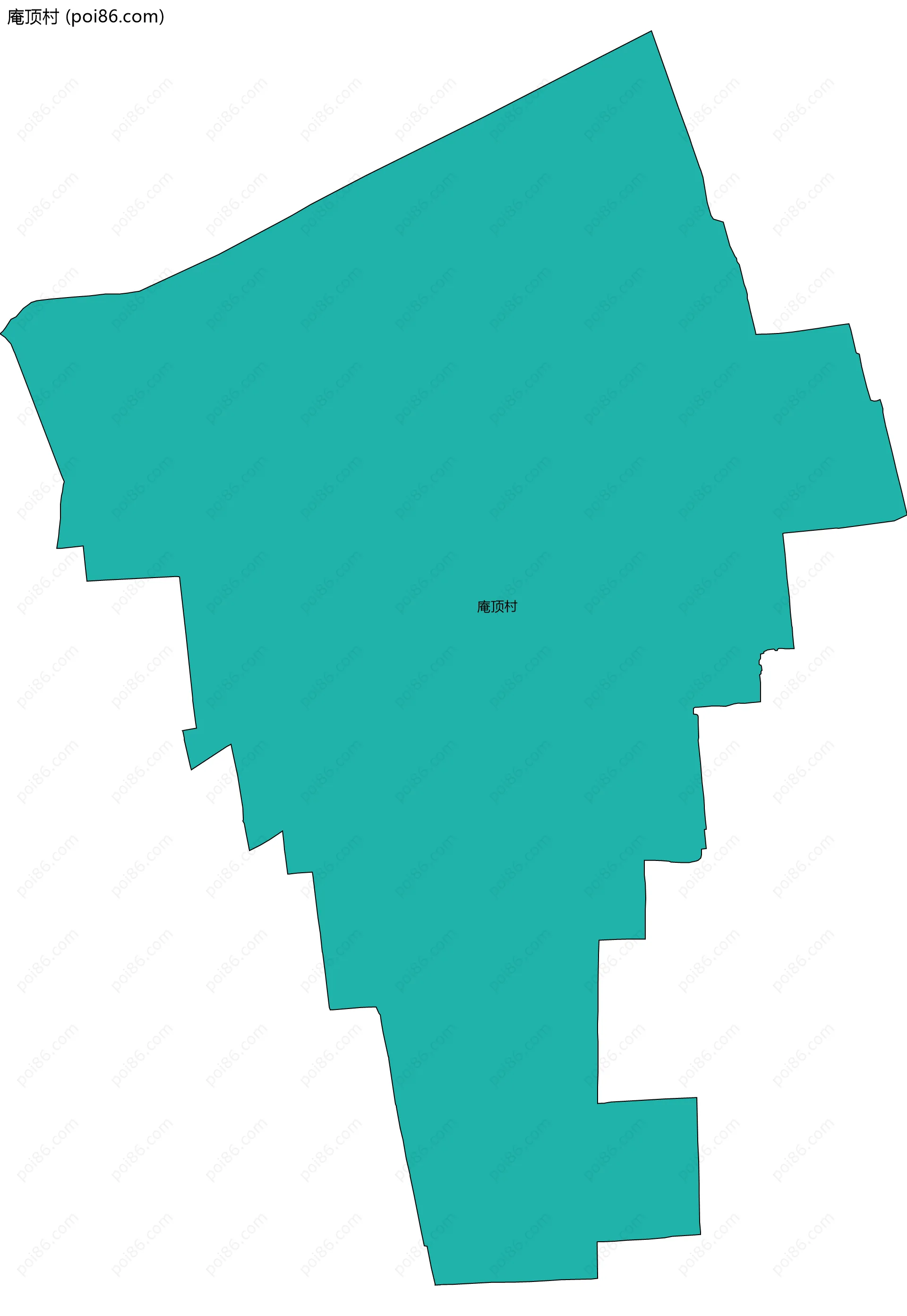 庵顶村边界地图