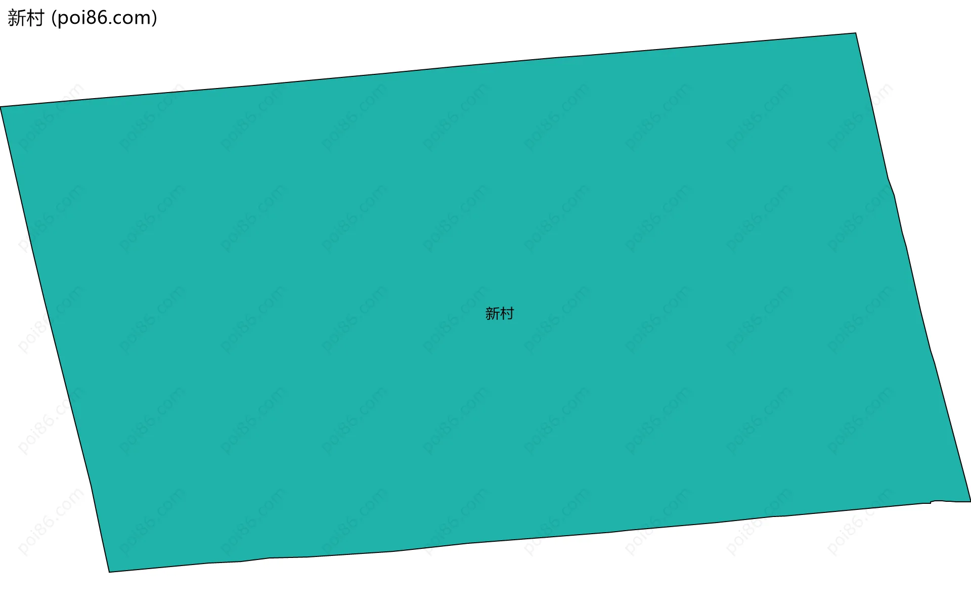 新村边界地图
