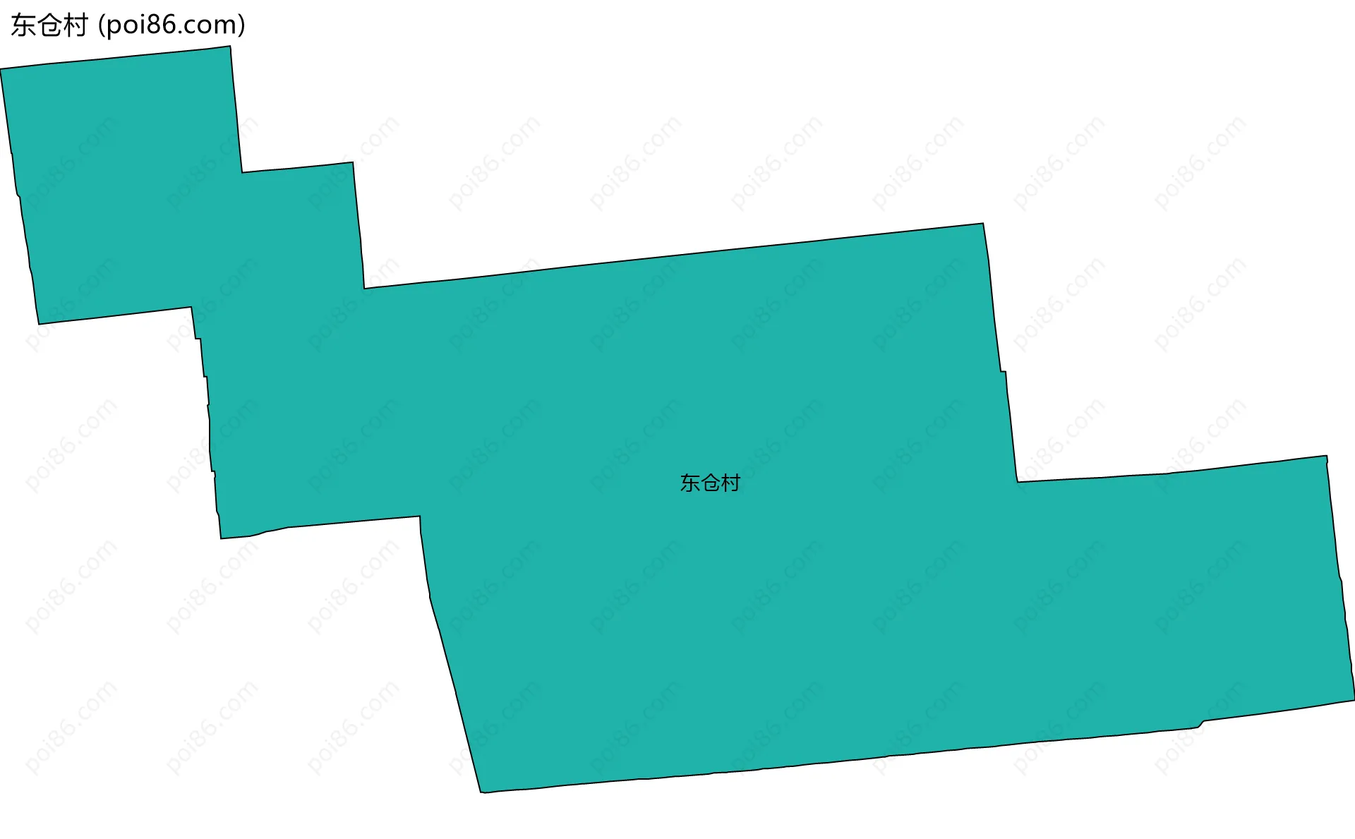 东仓村边界地图