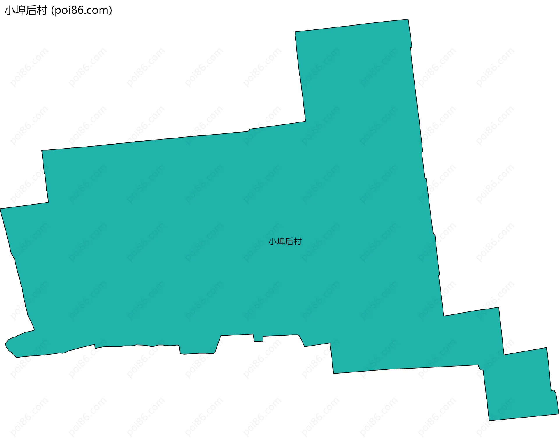 小埠后村边界地图