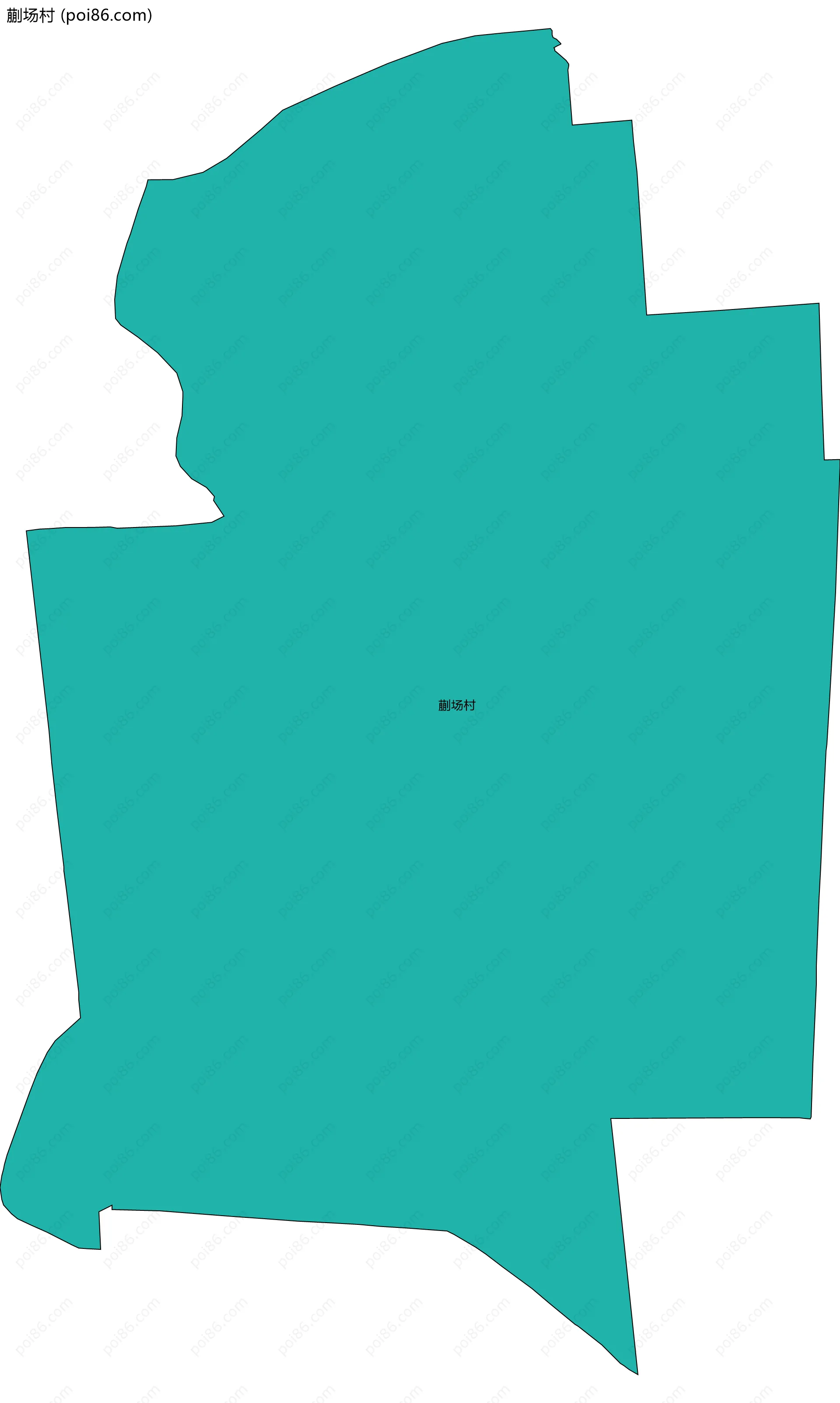 蒯场村边界地图