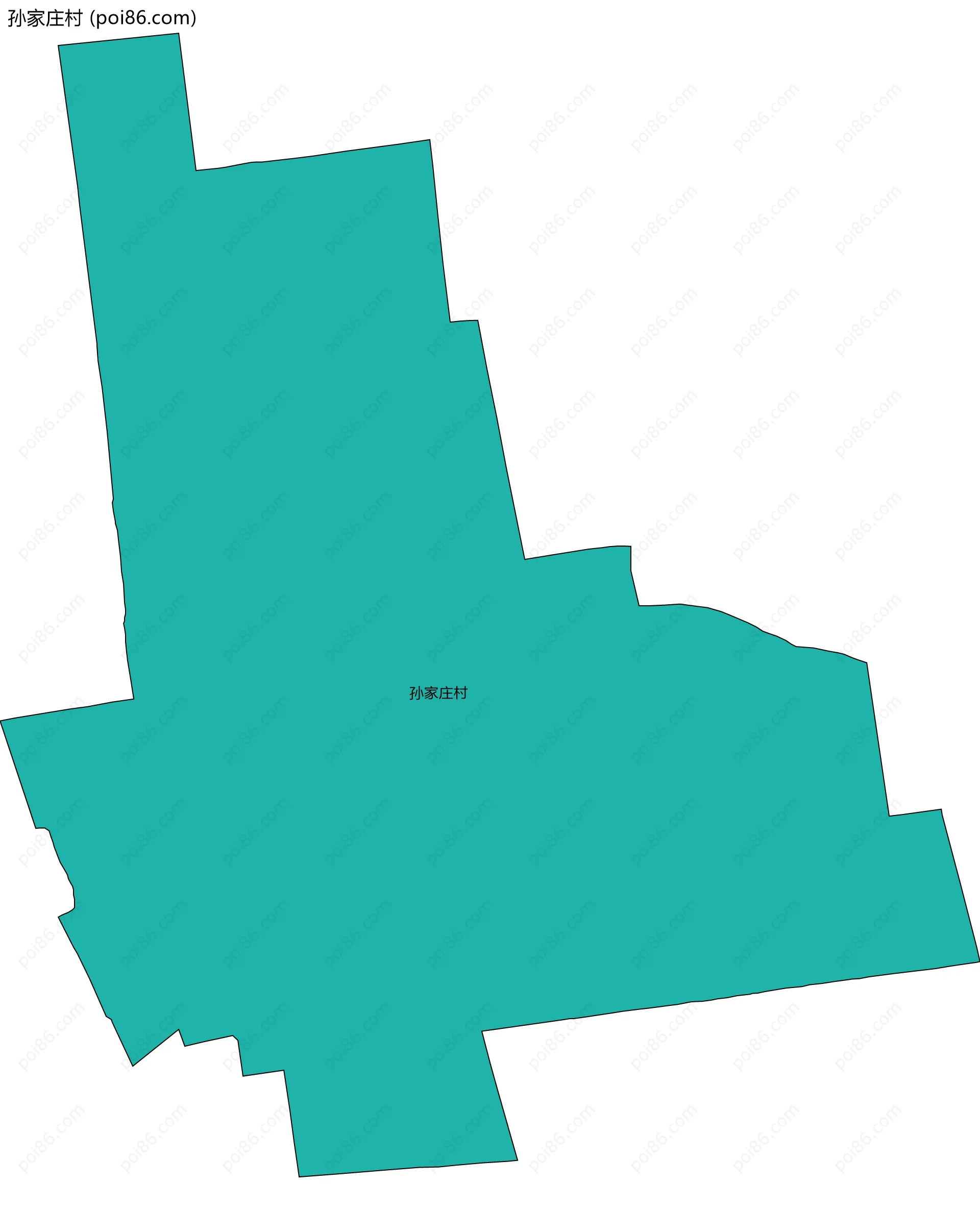 孙家庄村边界地图
