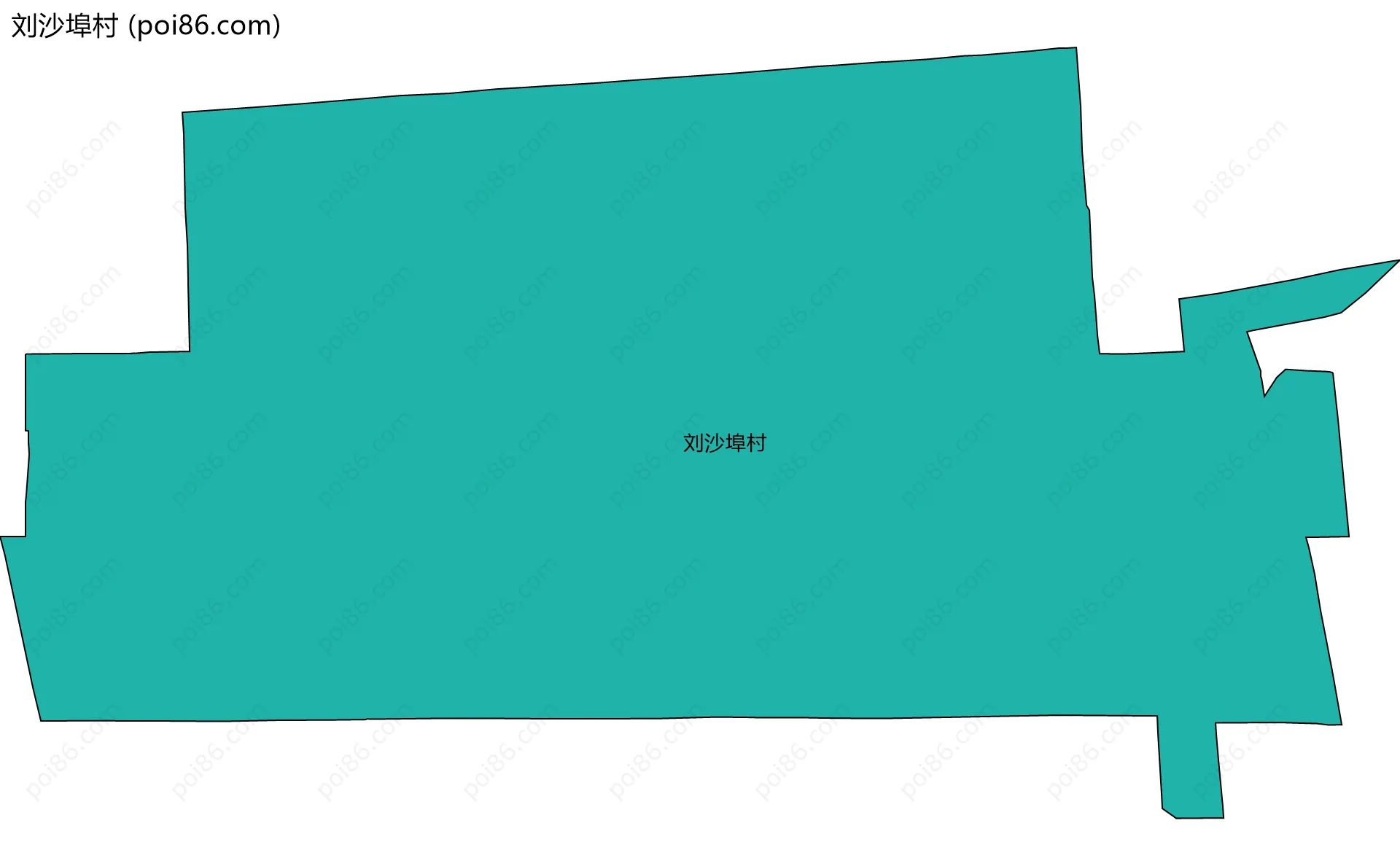 刘沙埠村边界地图