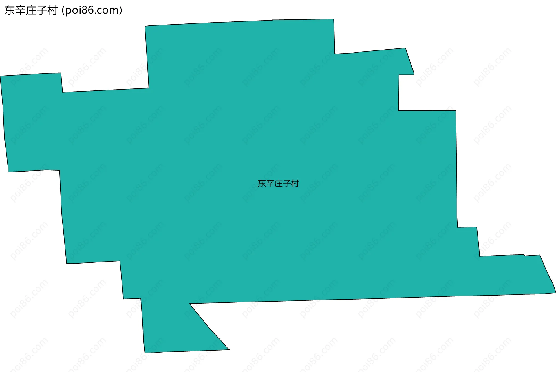 东辛庄子村边界地图
