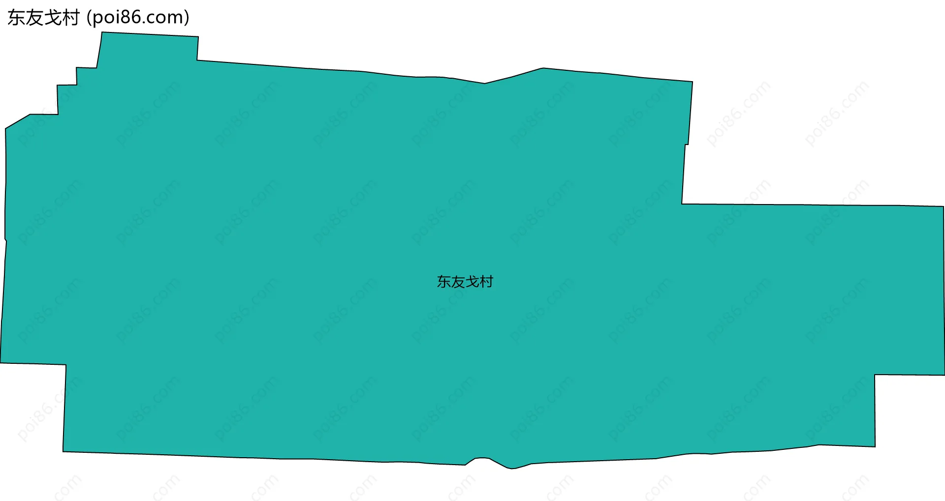 东友戈村边界地图