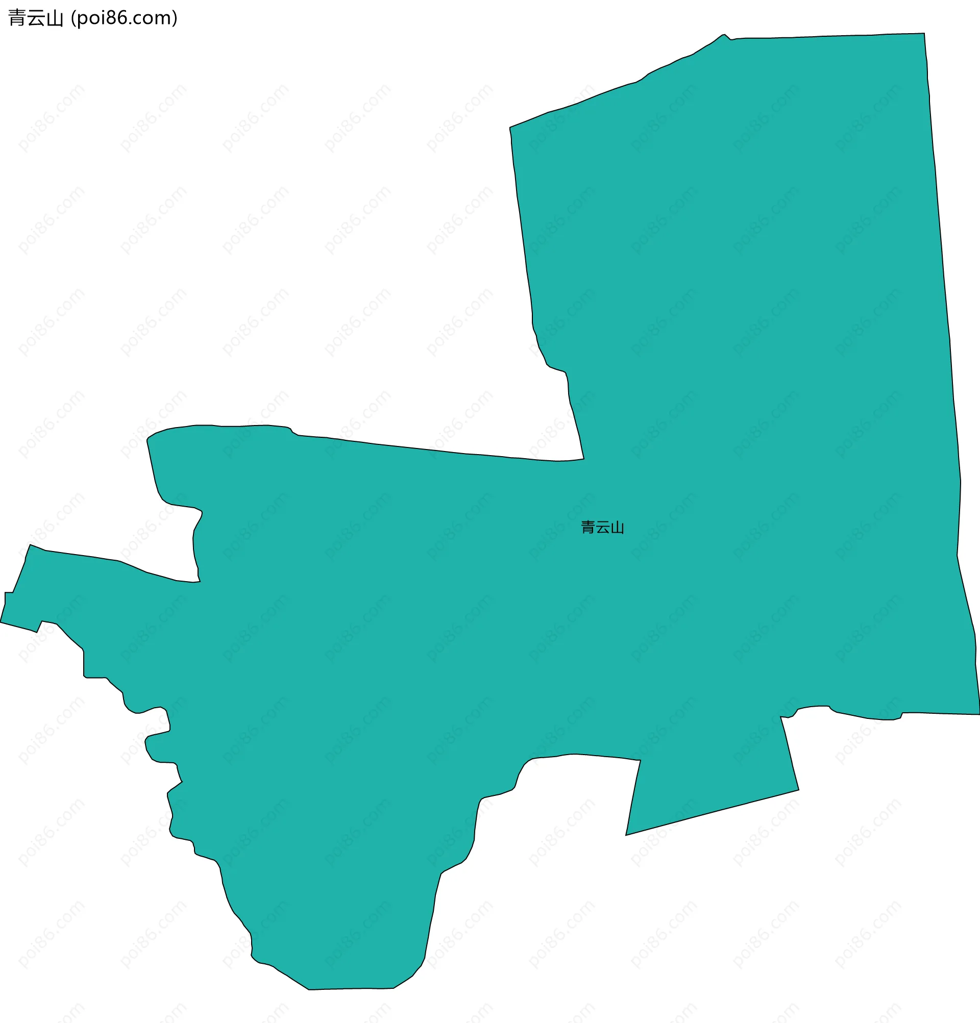 青云山边界地图