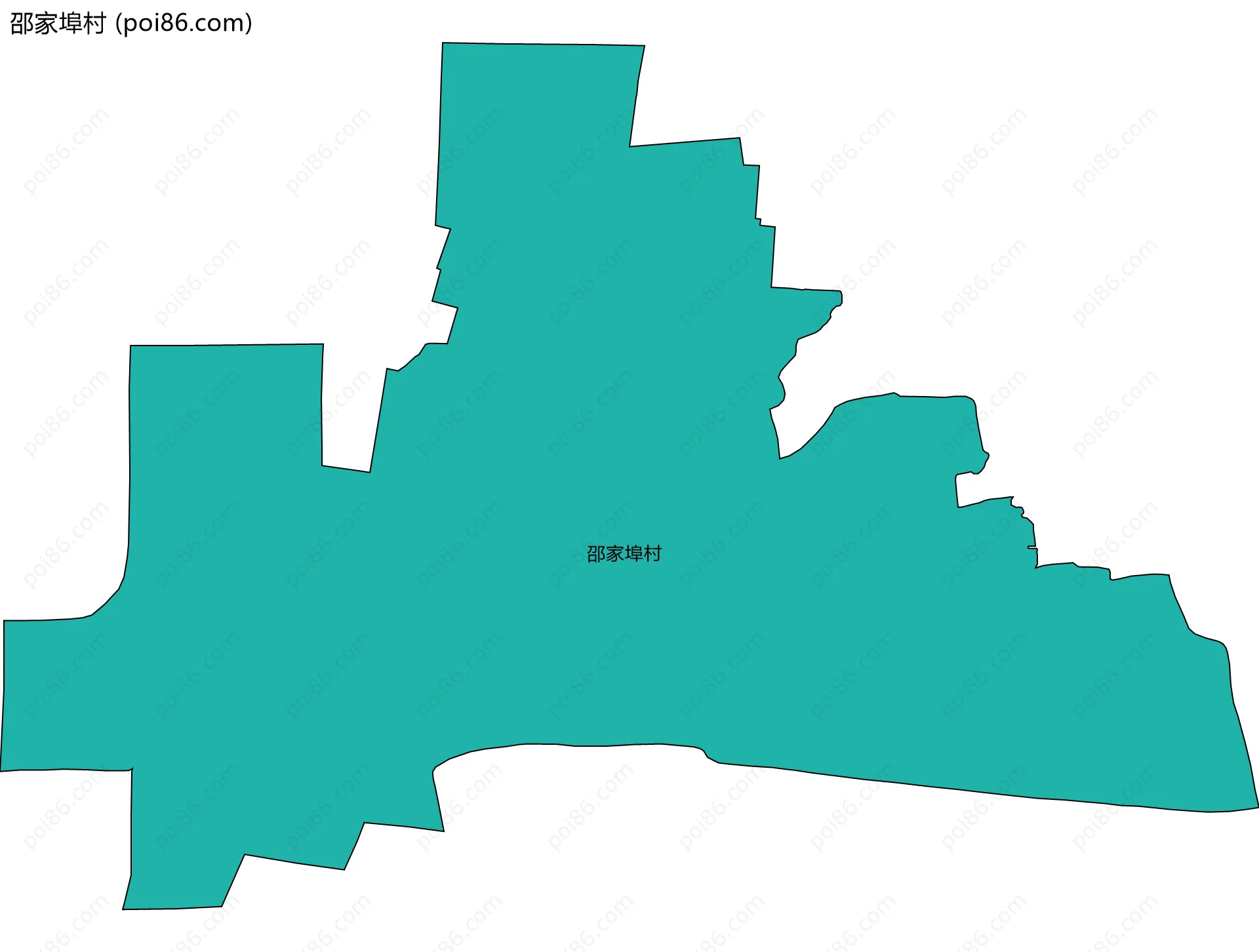 邵家埠村边界地图