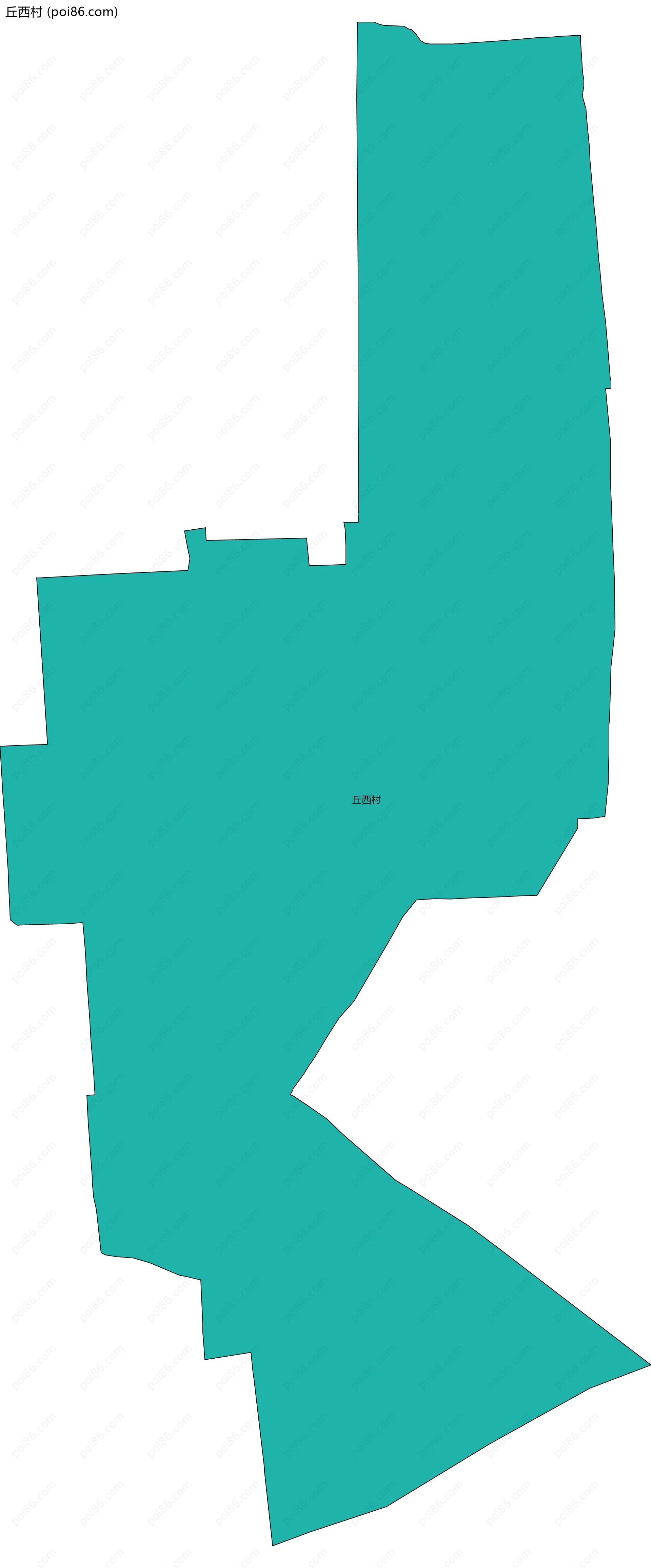 丘西村边界地图