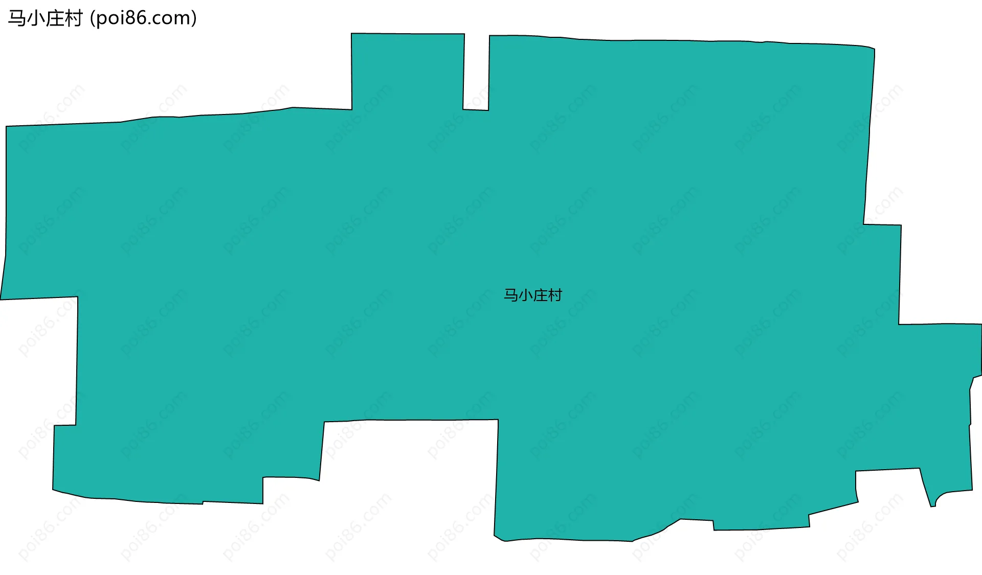 马小庄村边界地图