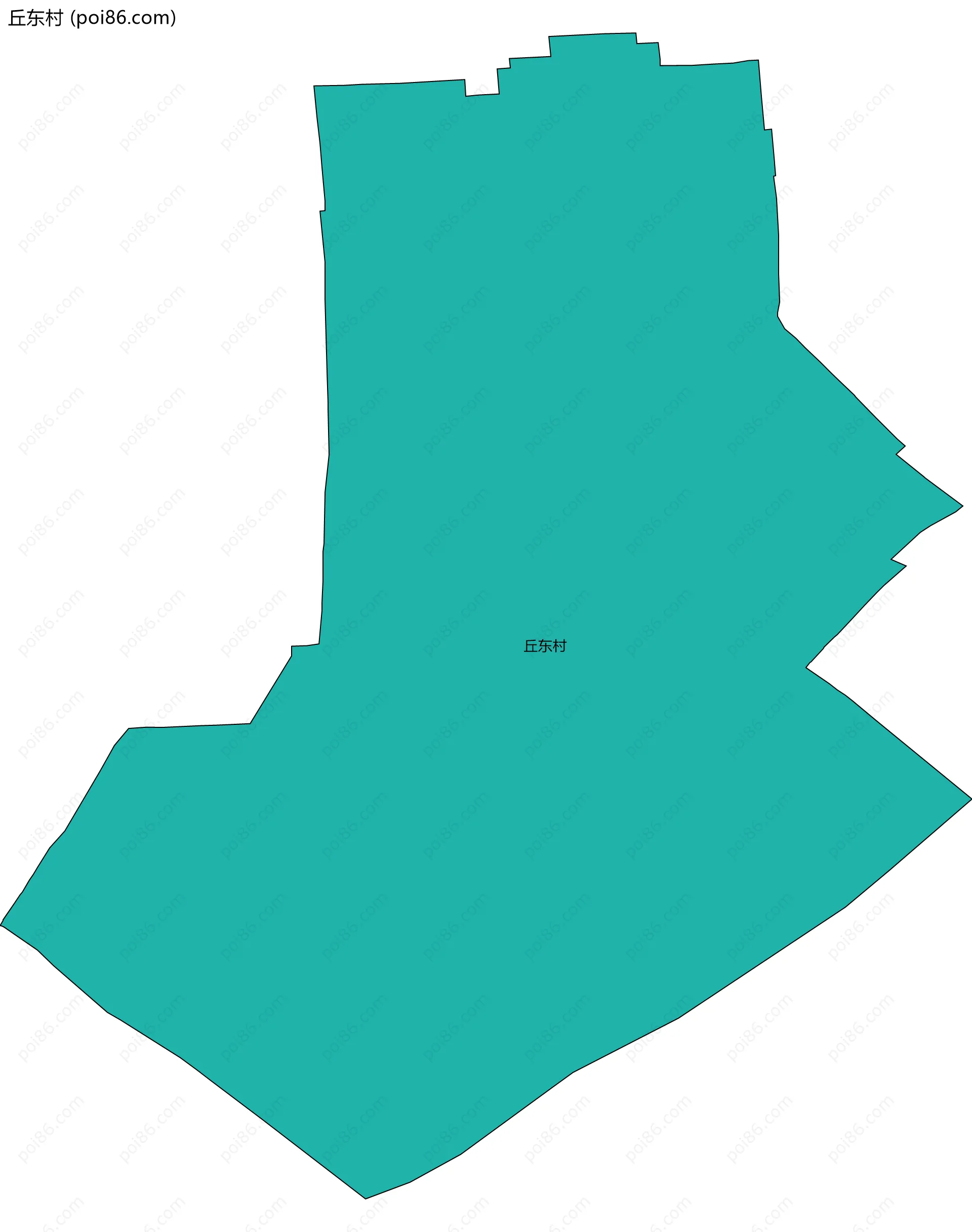 丘东村边界地图