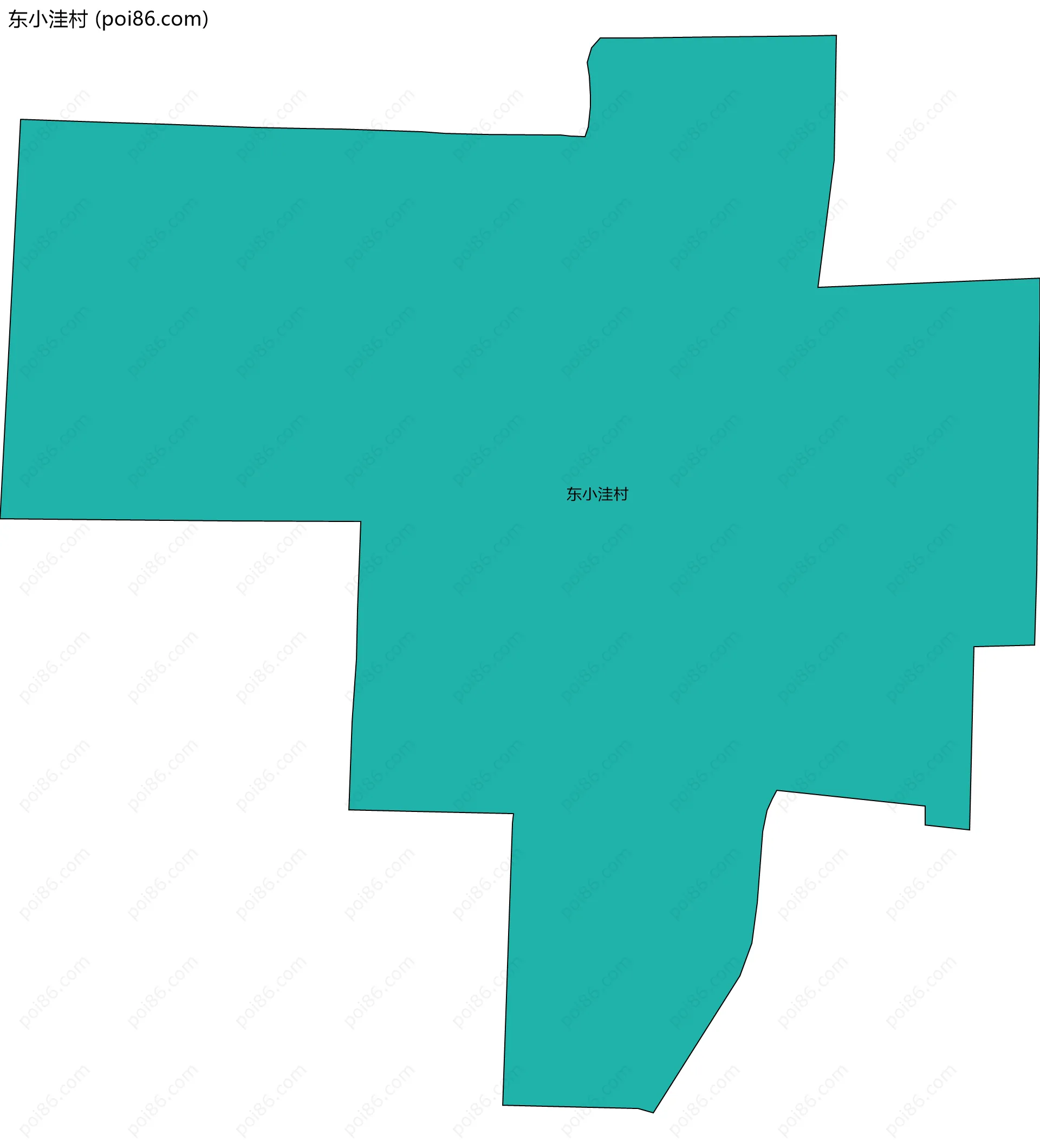 东小洼村边界地图