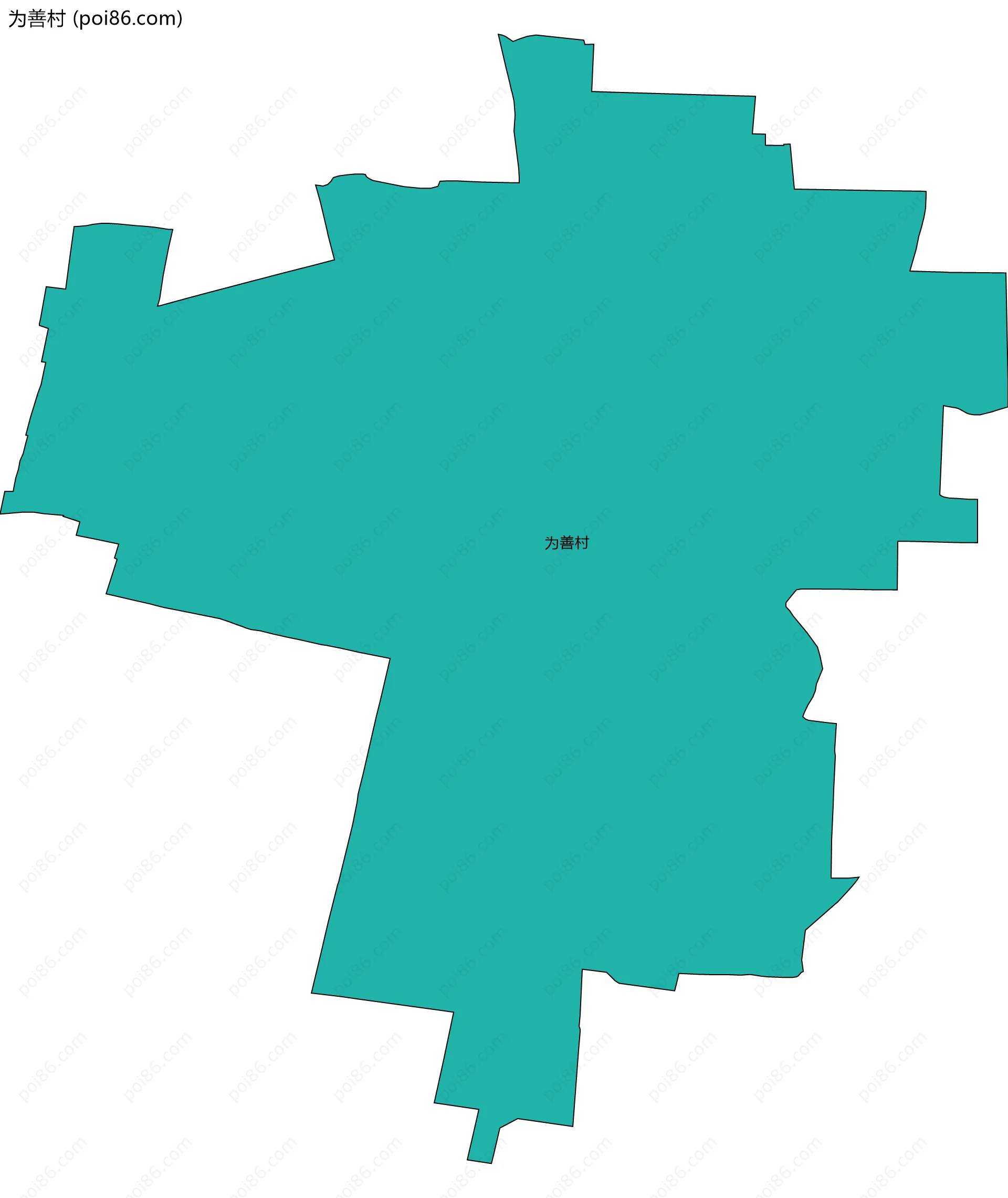 为善村边界地图