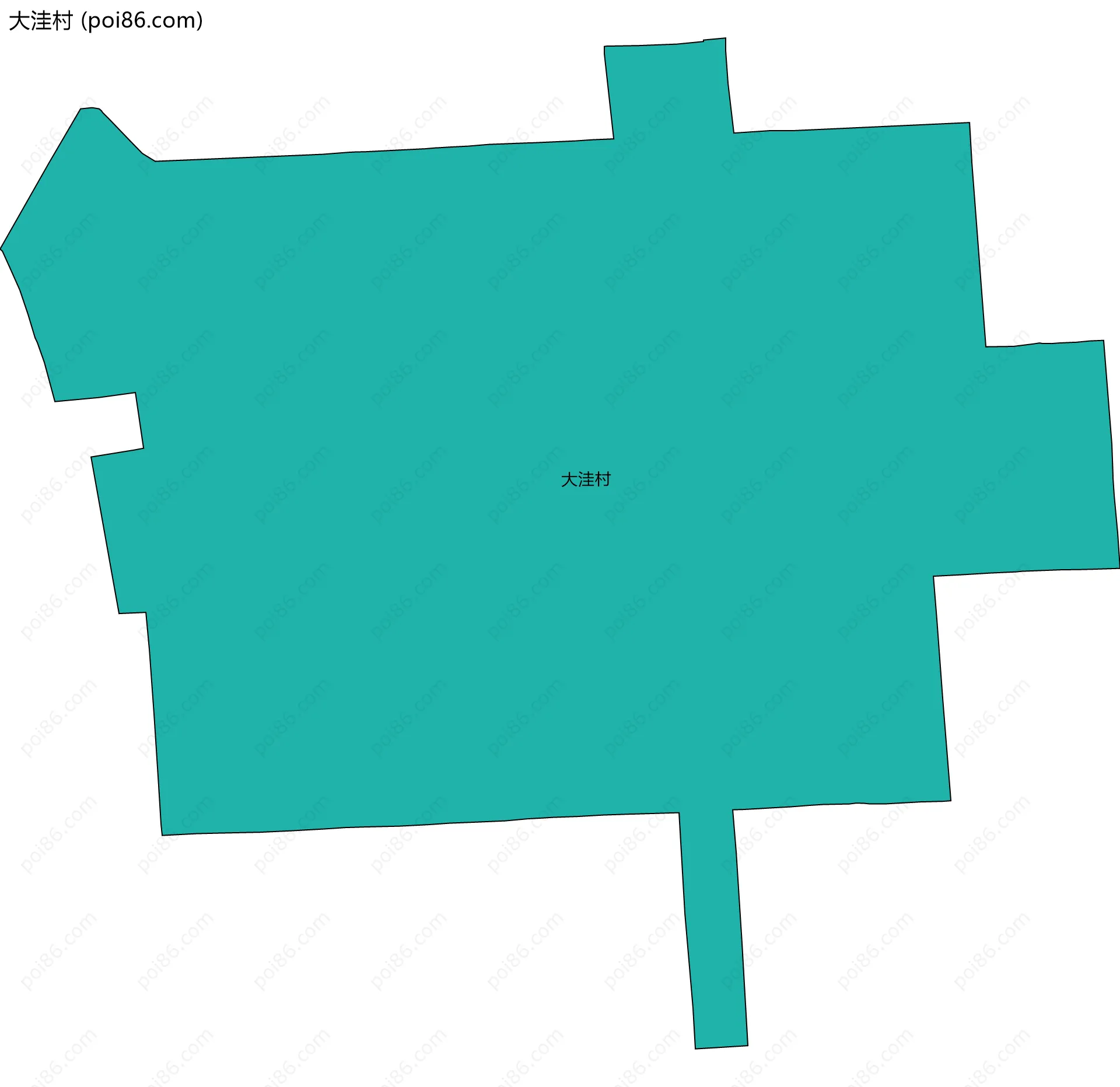 大洼村边界地图