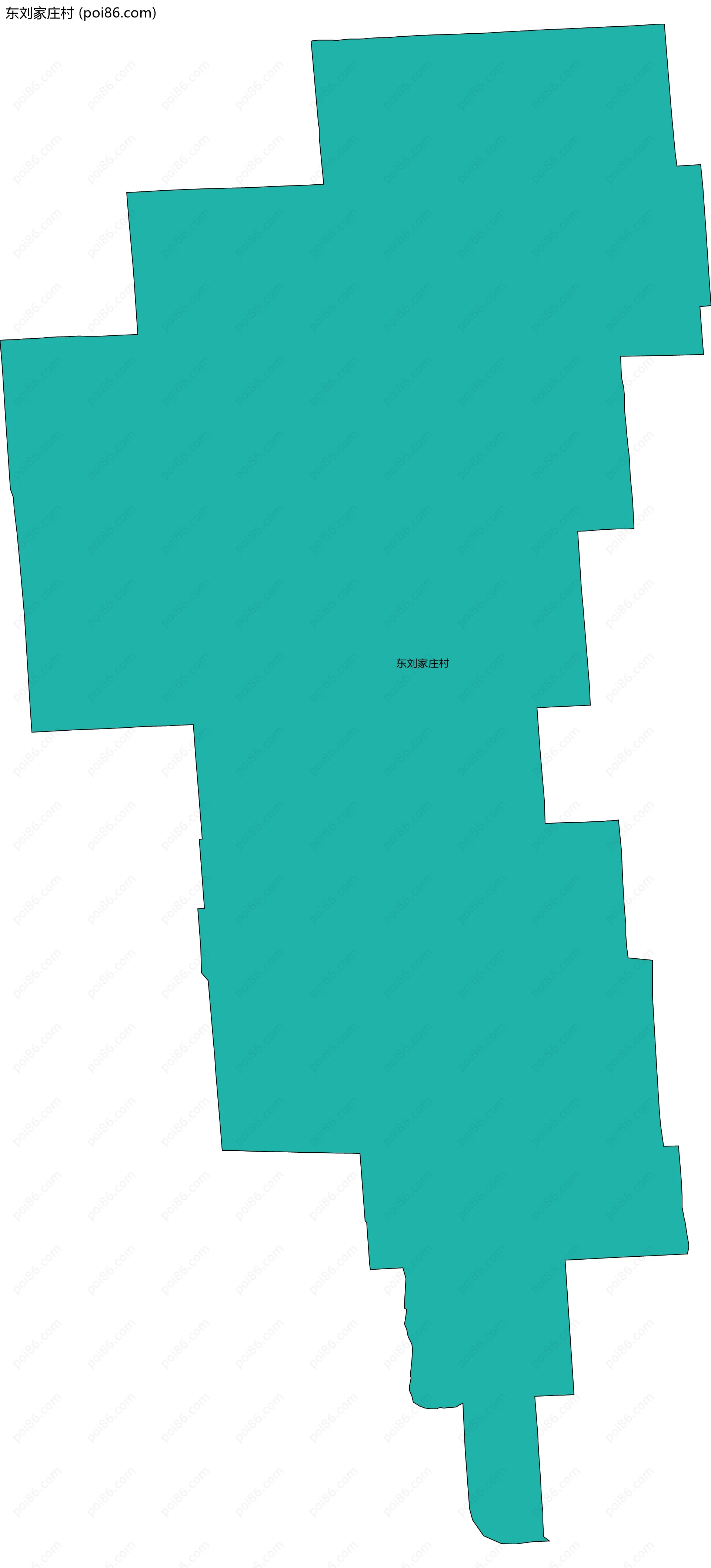 东刘家庄村边界地图