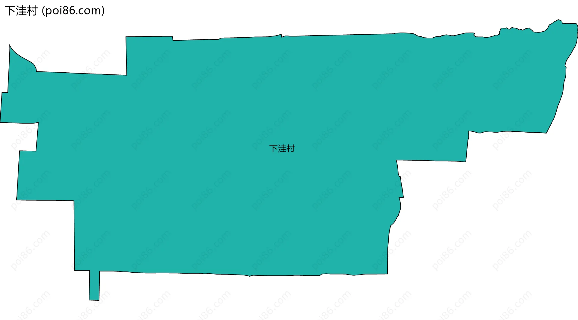 下洼村边界地图