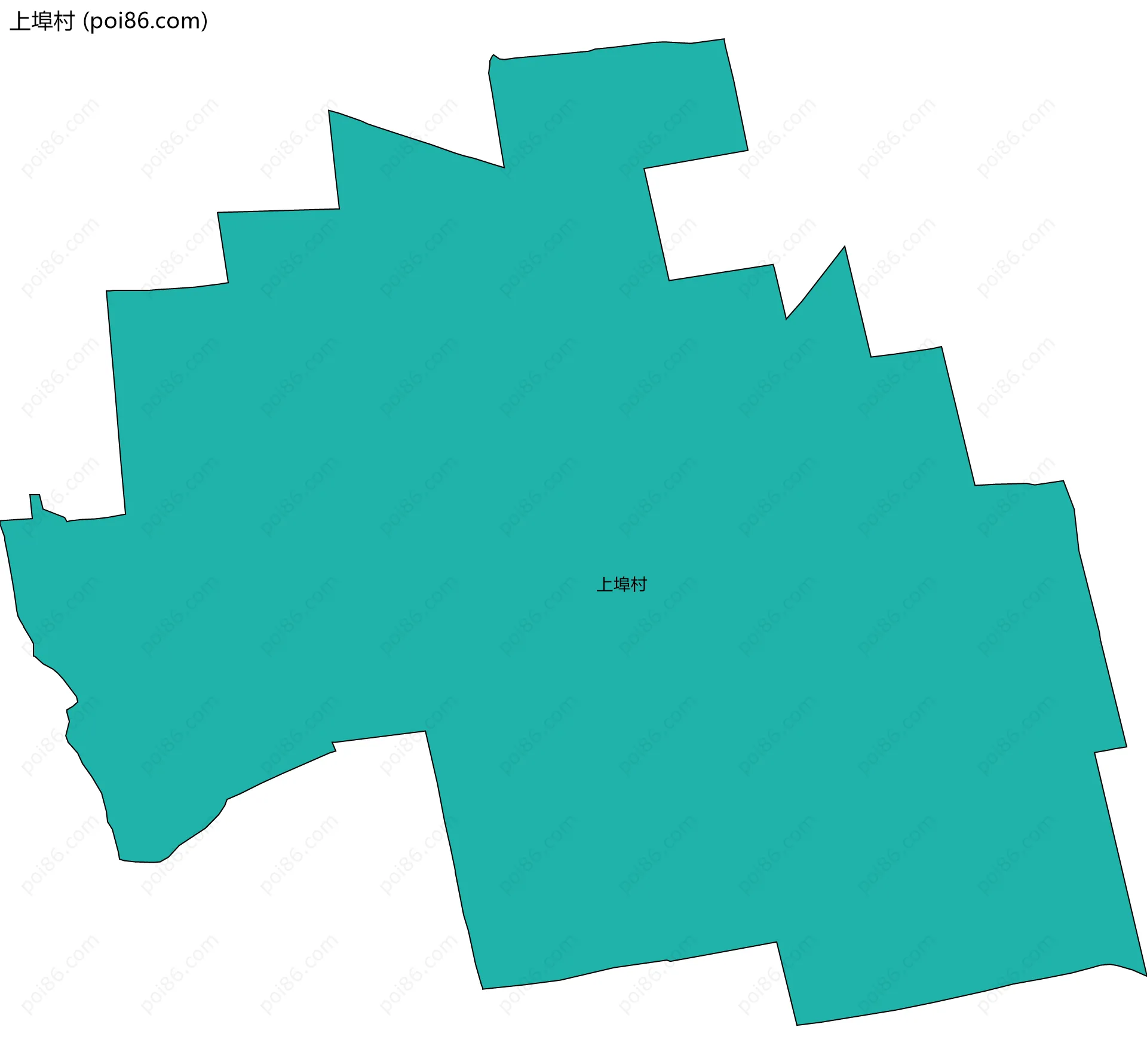 上埠村边界地图