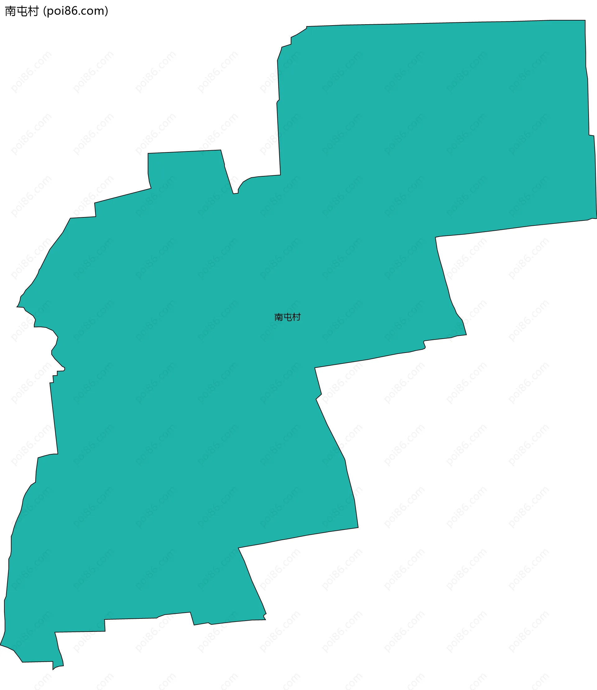 南屯村边界地图