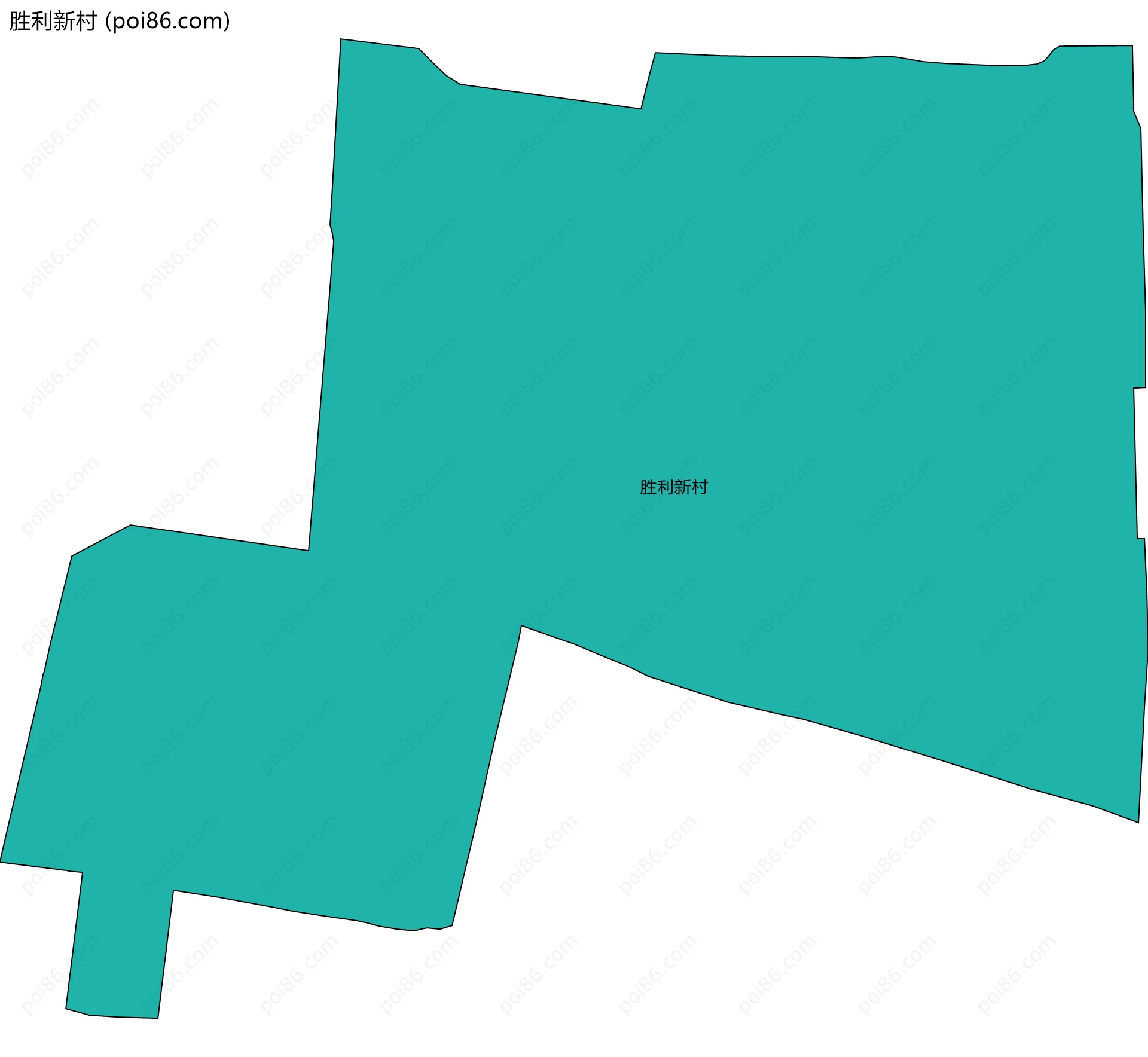 胜利新村边界地图