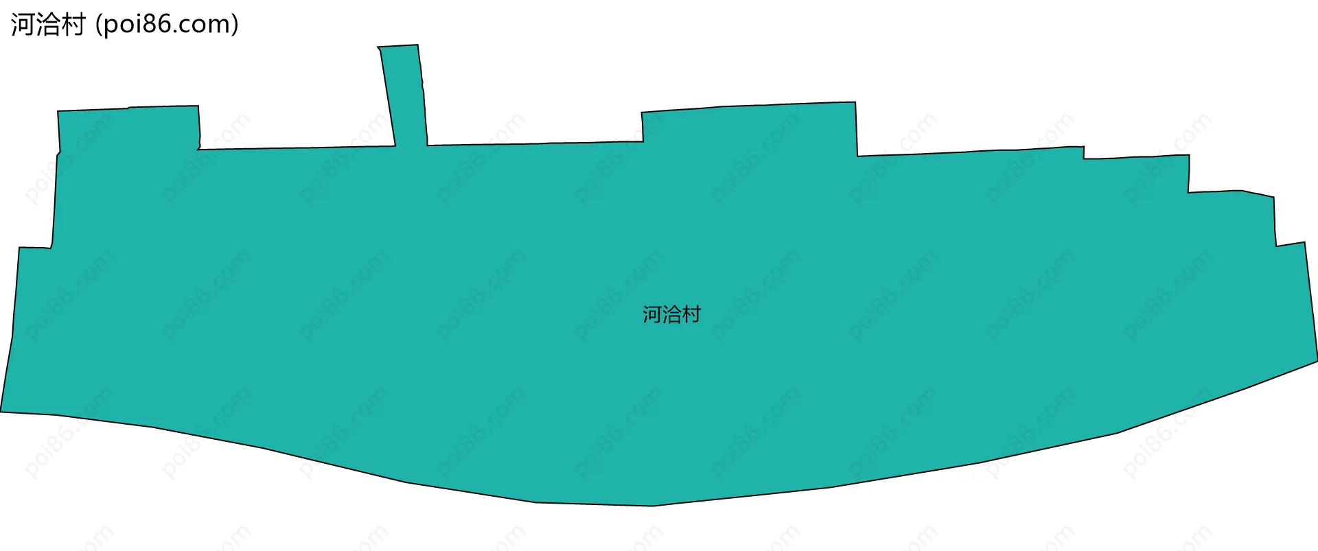 河洽村边界地图