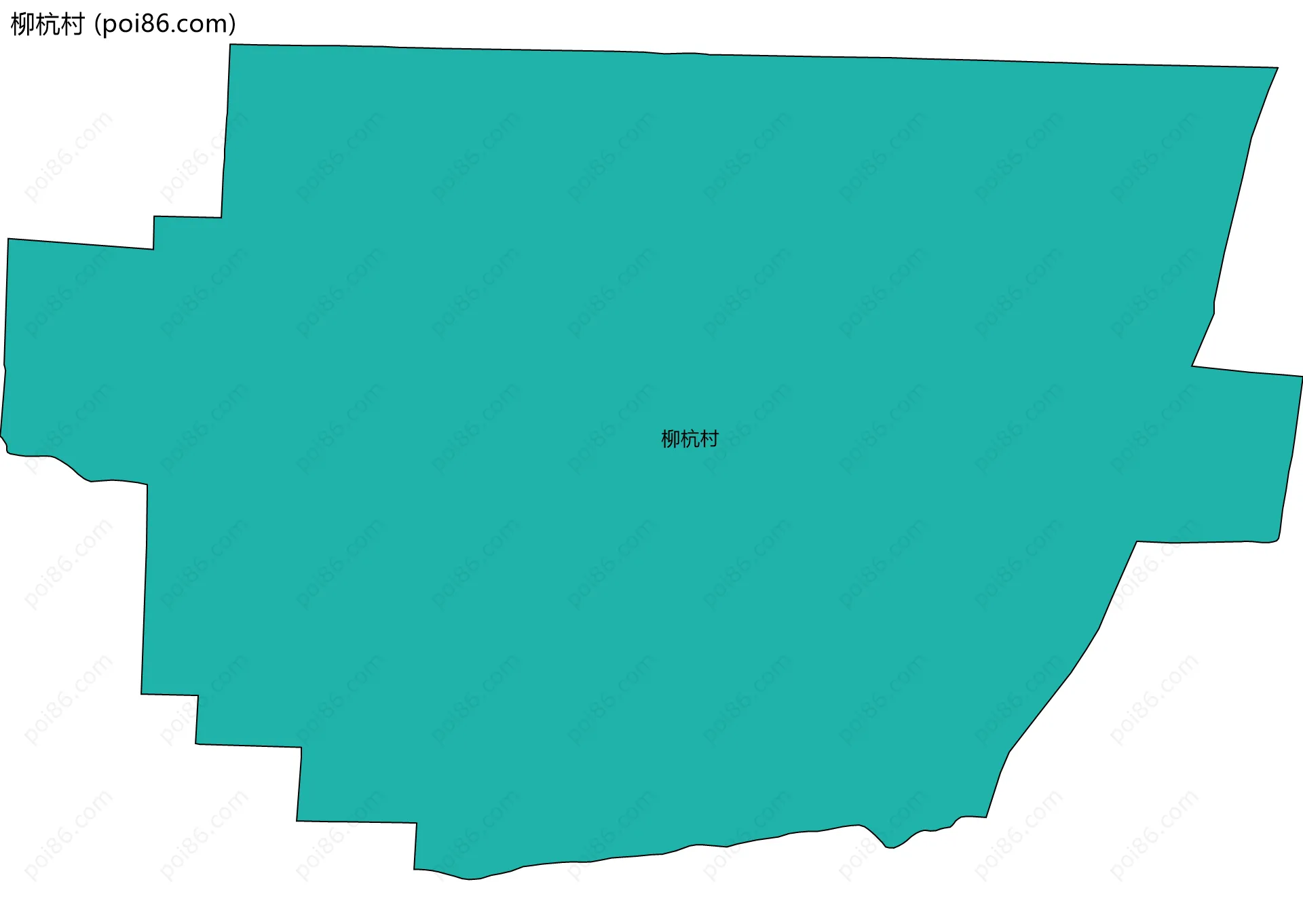 柳杭村边界地图