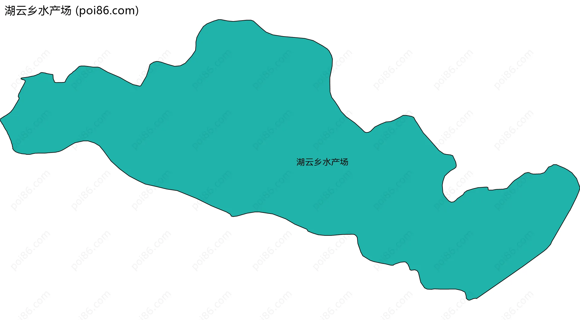 湖云乡水产场边界地图