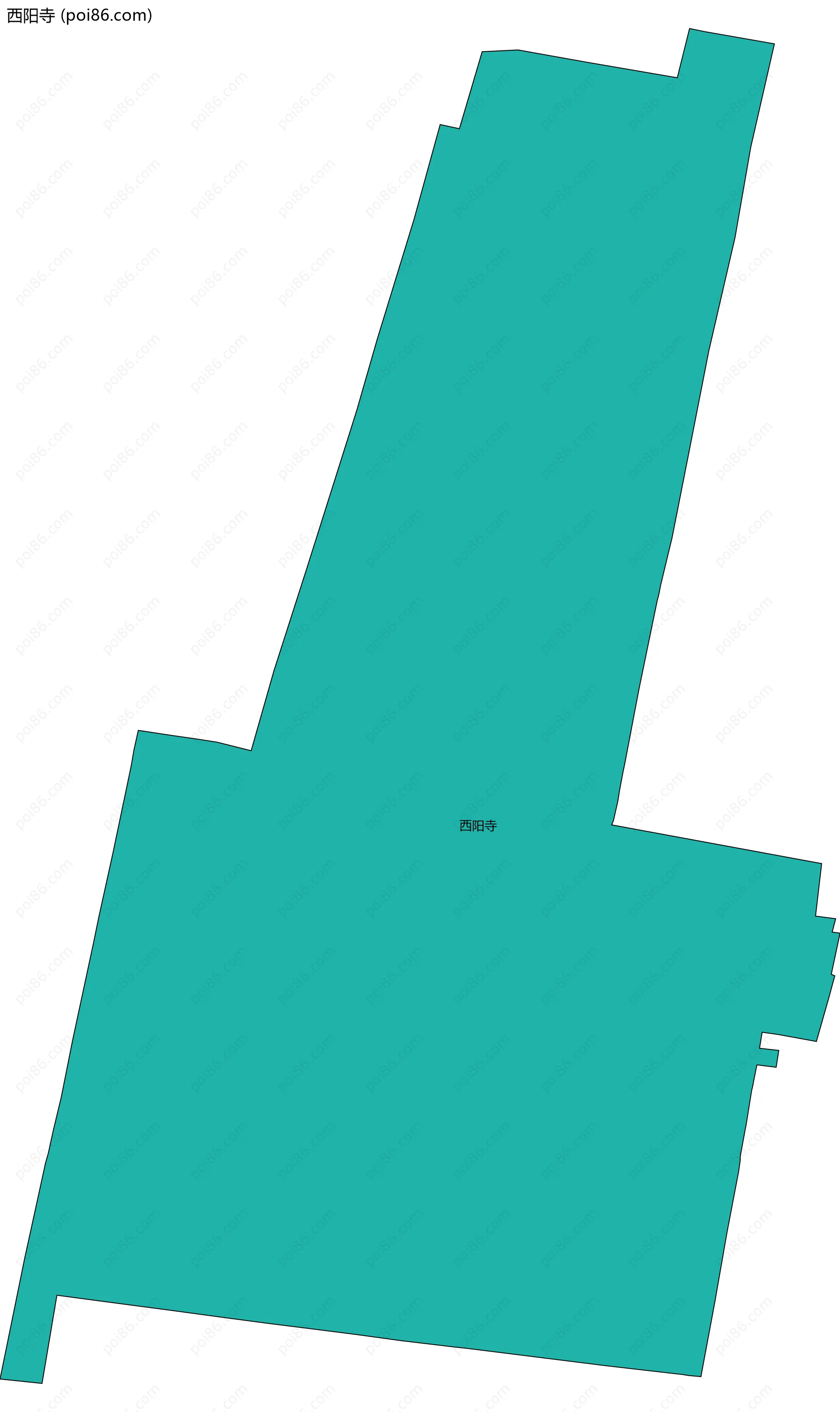 西阳寺边界地图