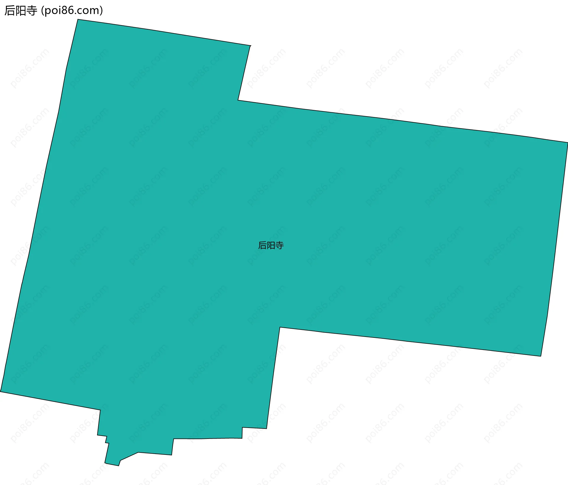 后阳寺边界地图