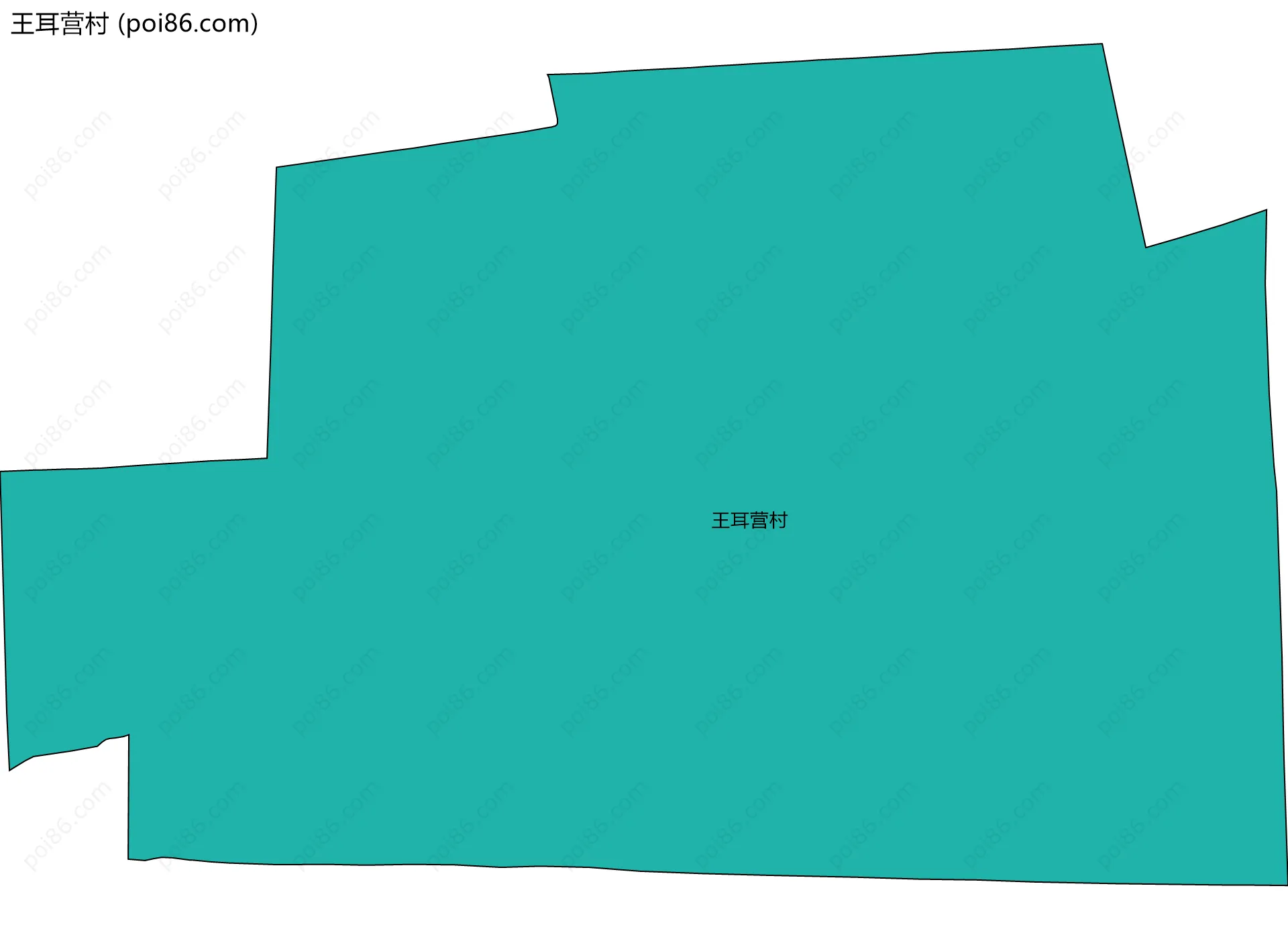 王耳营村边界地图