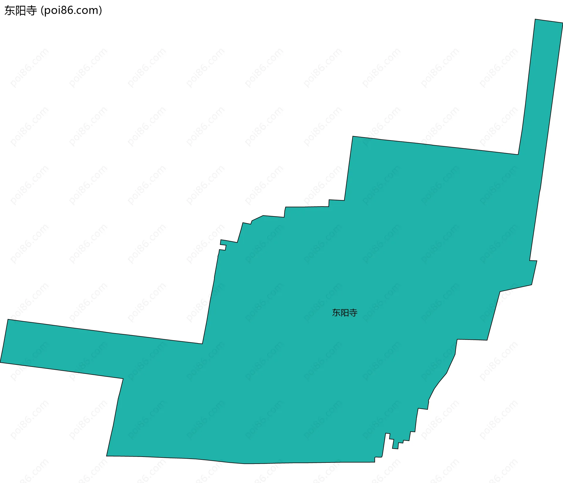 东阳寺边界地图