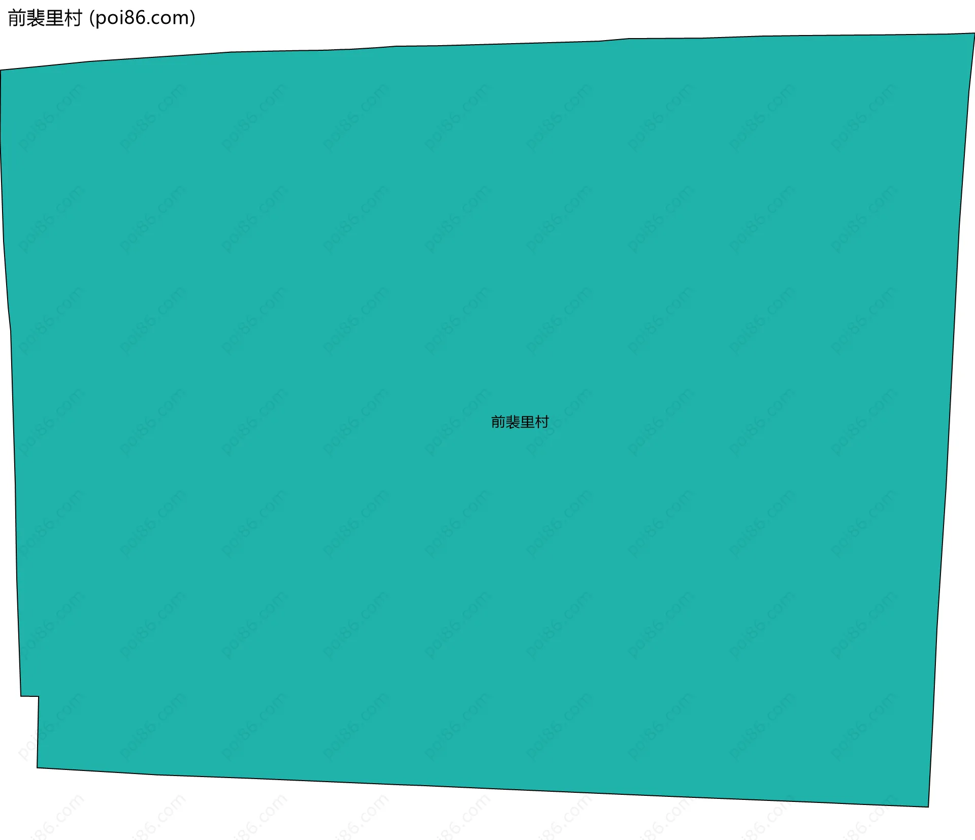 前裴里村边界地图
