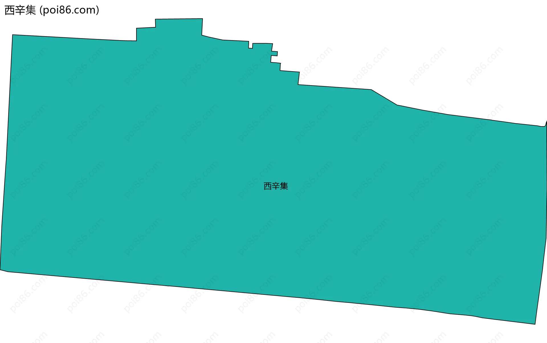 西辛集边界地图