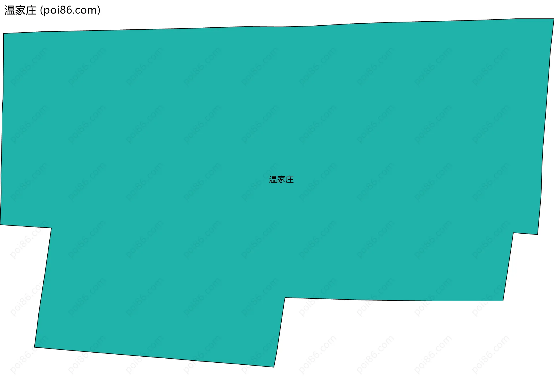 温家庄边界地图